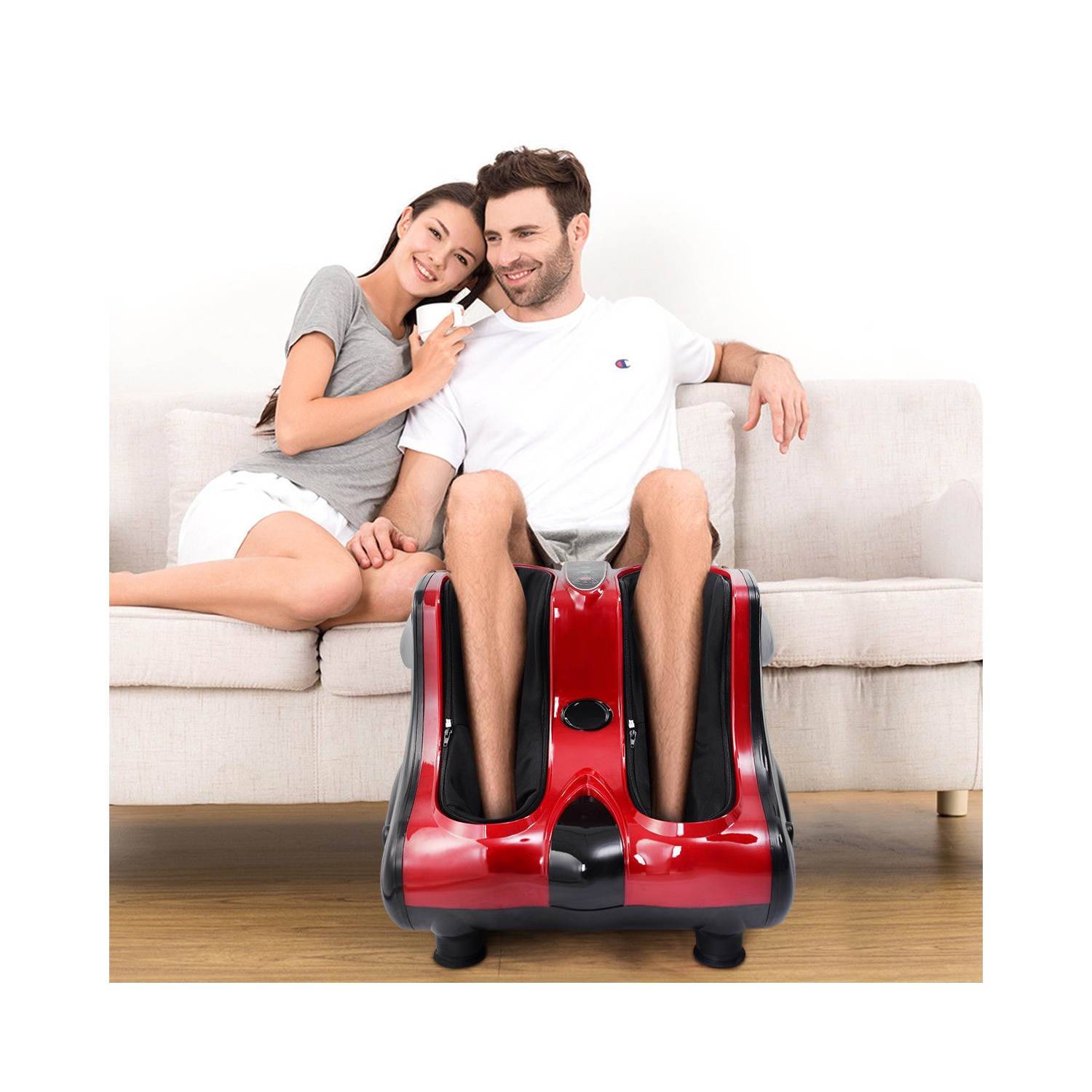 Shiatsu Kneading Rolling Vibration Heating Foot Massager