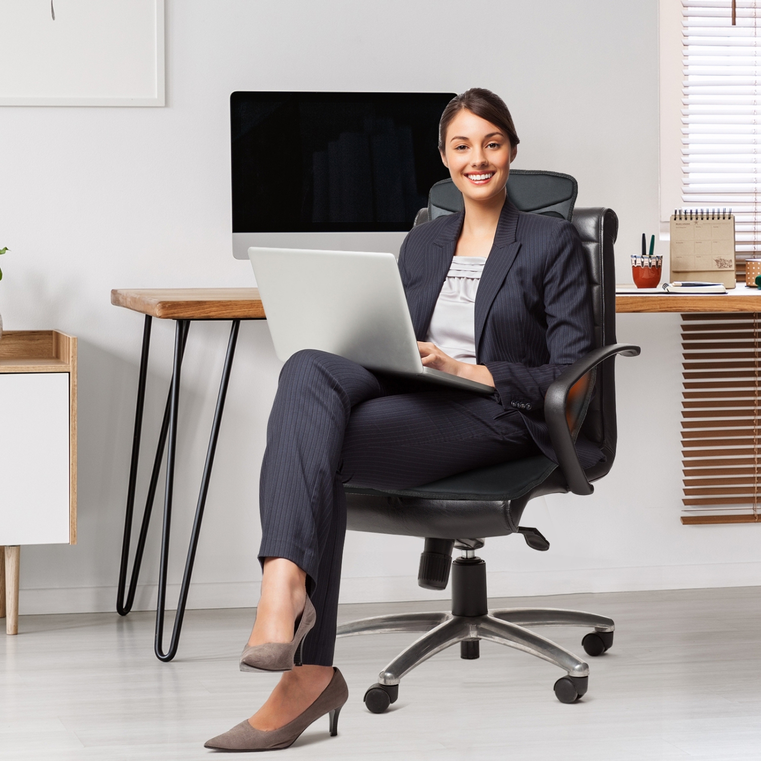 Vibration Massage Car Seat Cushion with 10 Vibration Motors