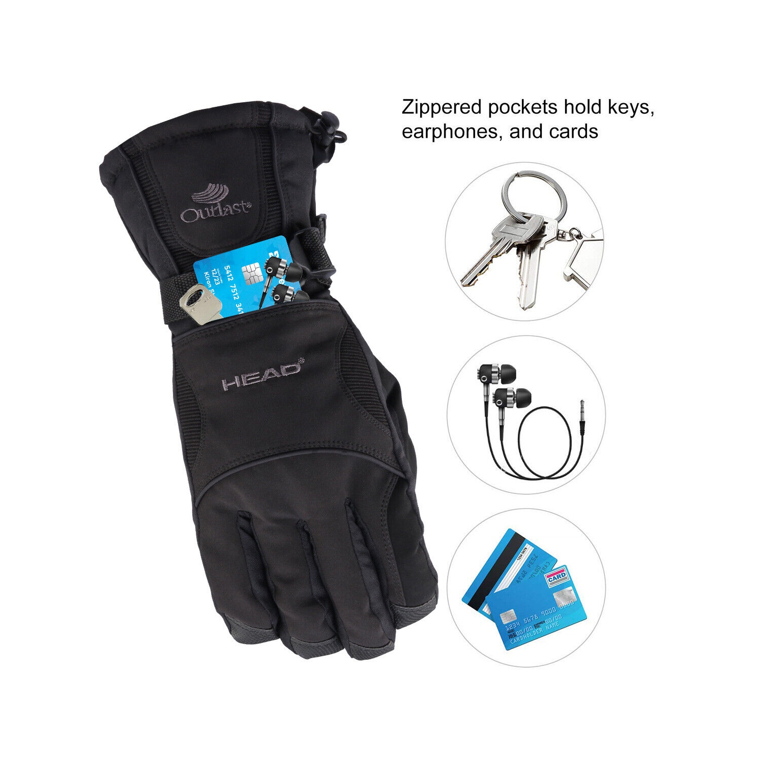 -30℉ Winter Thermal Warm Gloves for Skiing, Snowboarding, Cycling, Climbing CA