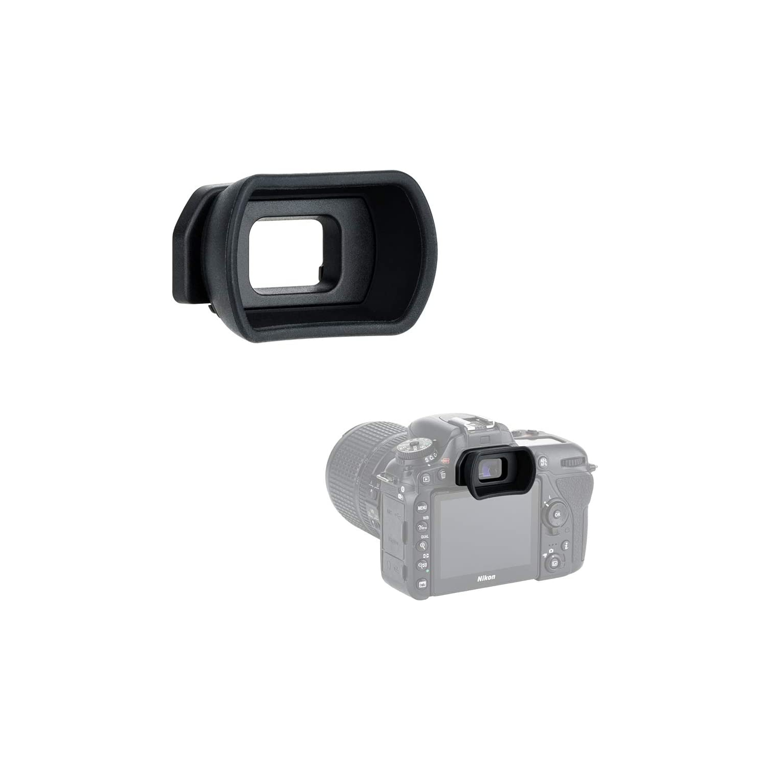 Kiwifotos Long Soft Viewfinder Eyecup Eyepiece for Nikon D750 D780 D610 D600 D7500 D7200 D7100 D7000 D5200 D5100 D5000 D3500 D3400 D3300 D3200 D3100 D3000 D300s and More