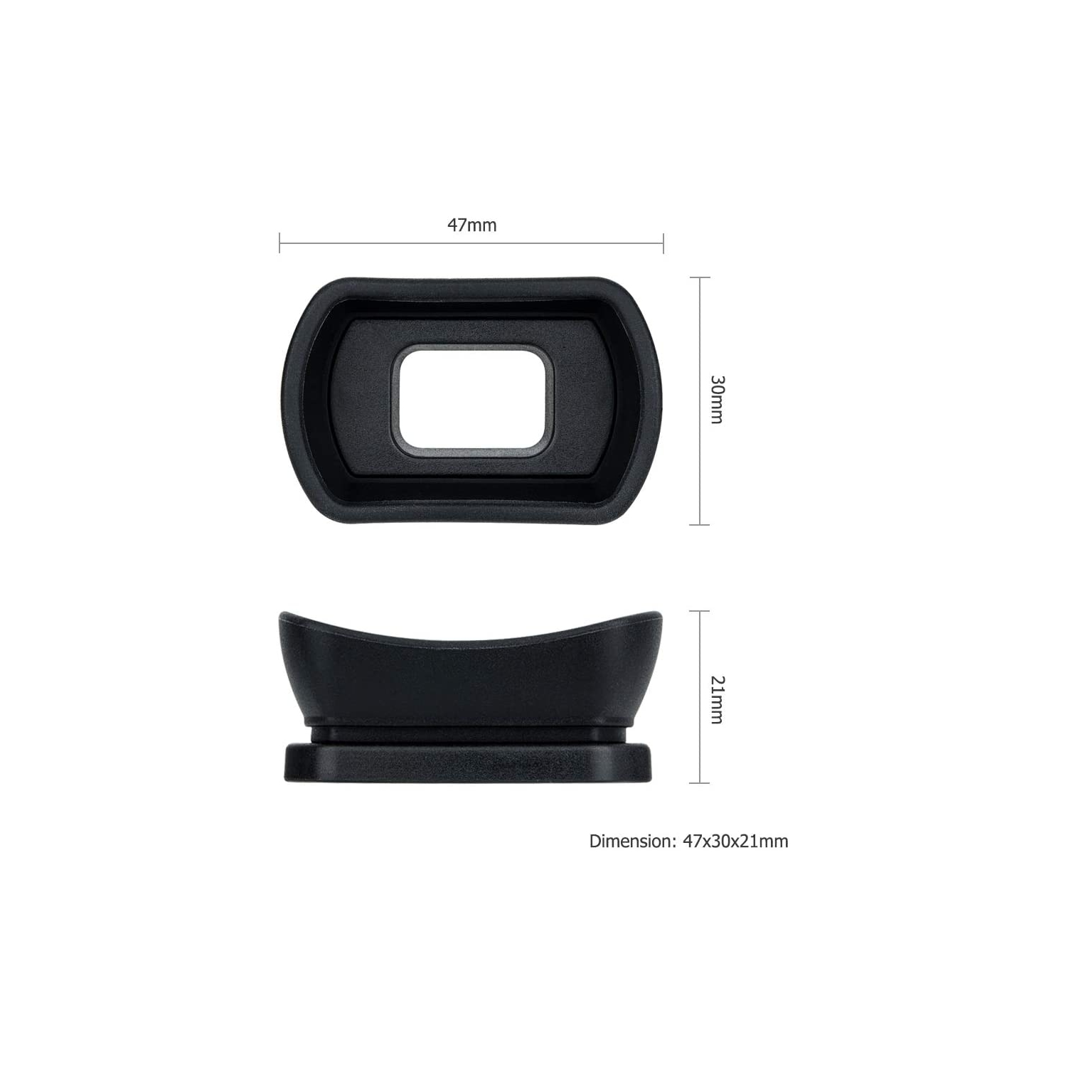 Kiwifotos Long Soft Viewfinder Eyecup Eyepiece for Nikon D750 D780 D610 D600 D7500 D7200 D7100 D7000 D5200 D5100 D5000 D3500 D3400 D3300 D3200 D3100