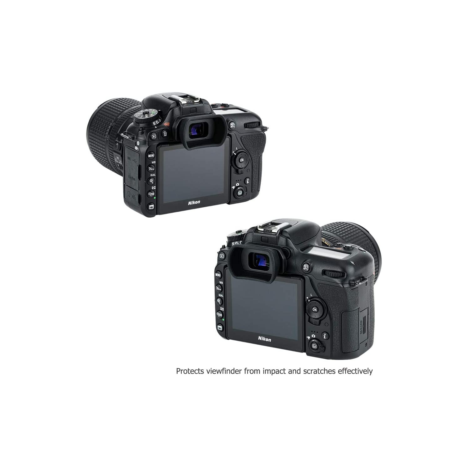 Kiwifotos Long Soft Viewfinder Eyecup Eyepiece for Nikon D750 D780 D610 D600 D7500 D7200 D7100 D7000 D5200 D5100 D5000 D3500 D3400 D3300 D3200 D3100