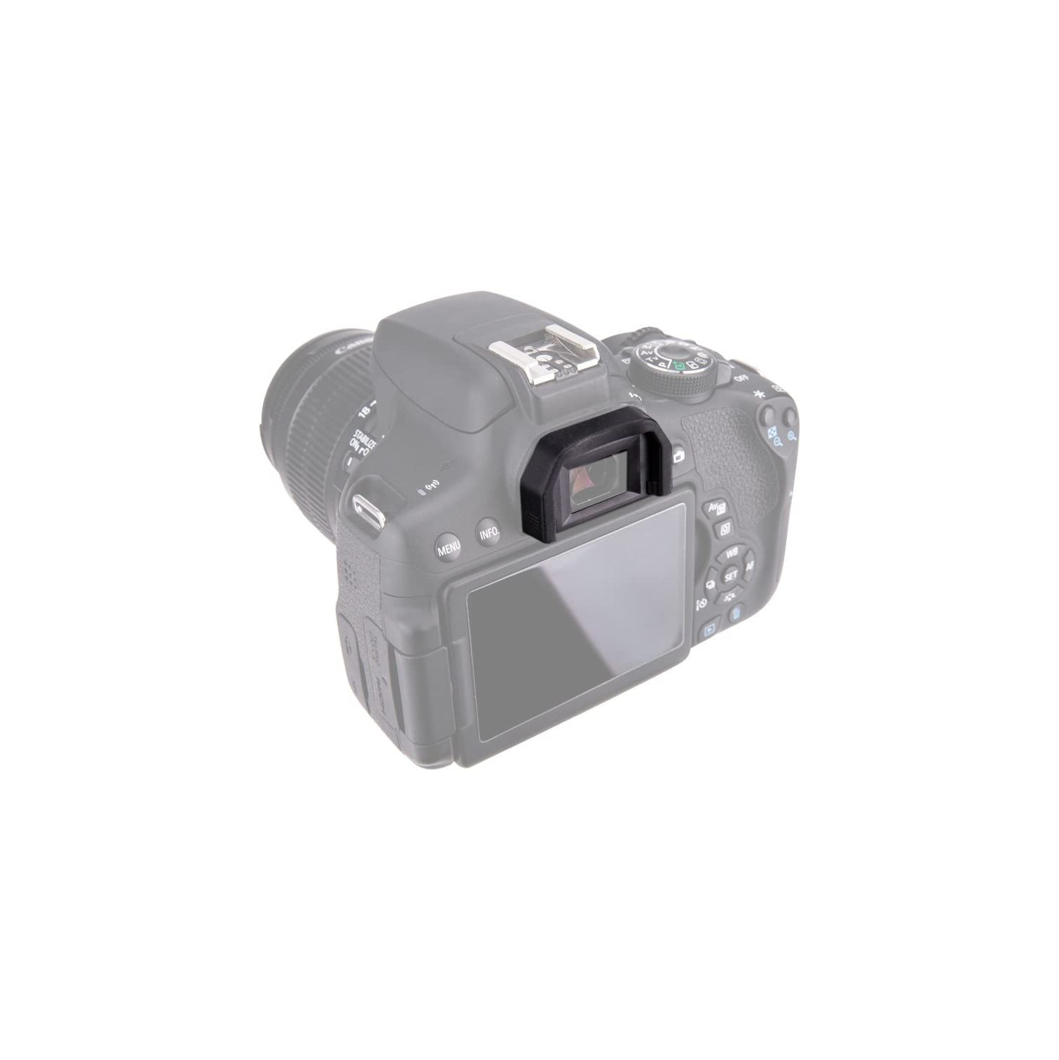 2 Pack Camera Eyecup Eyepiece Eye Cup for Canon EOS Rebel T6 T7 T5 T3 T100 4000D SL3 SL2 SL1 T8i T7i T6s T6i T5i T4i T3i T2i T1i XSi XTi XT XS