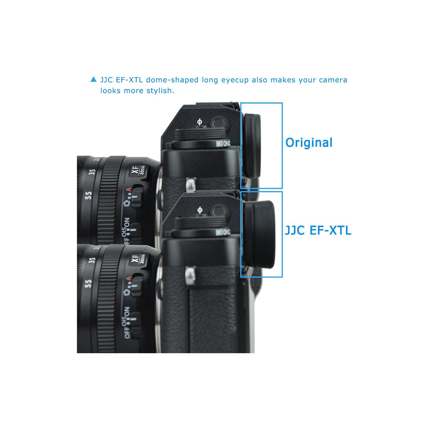 Viewfinder Eyecup Eyepiece for Fuji Fujifilm X-T4 X-T3 X-T2 X-T1 X-H1 X-H2S GFX 100 GFX 100S GFX 50S and GFX 50S II Camera, Replaces Fuji Fujifilm