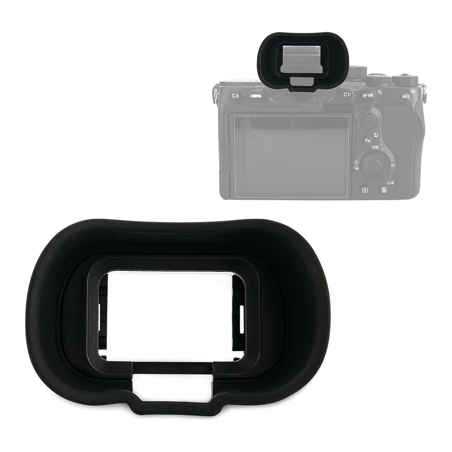 Soft Silicon Camera Viewfinder Eyecup Eye Cup Eyepiece Replacement for Sony Alpha 1 A1 ILCE-1 & A7 IV A7M4 Alpha 7S III A7SIII A7S3 ILCE-7SM3 EVF