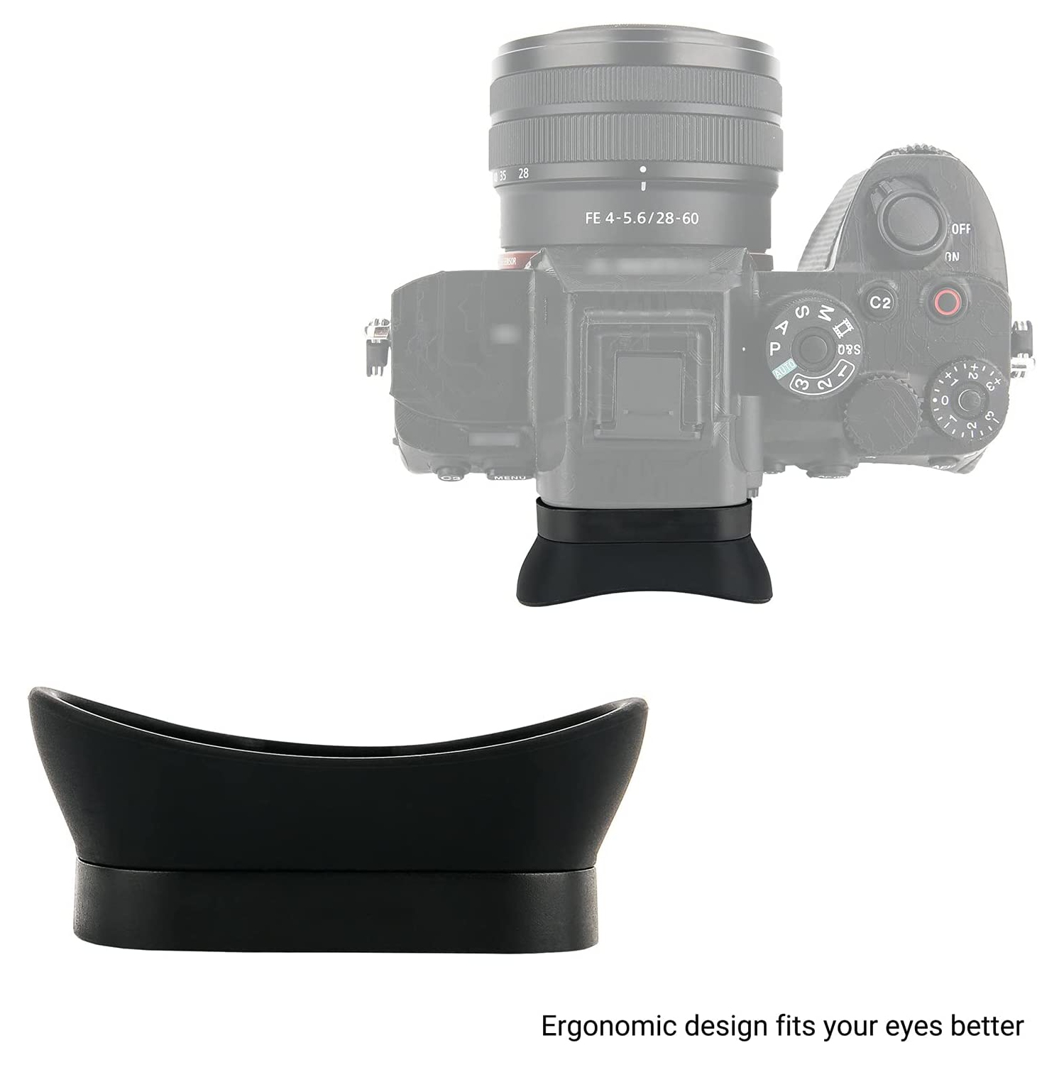 Soft Silicon Camera Viewfinder Eyecup Eye Cup Eyepiece Replacement for Sony Alpha 1 A1 ILCE-1 & A7 IV A7M4 Alpha 7S III A7SIII A7S3 ILCE-7SM3 EVF