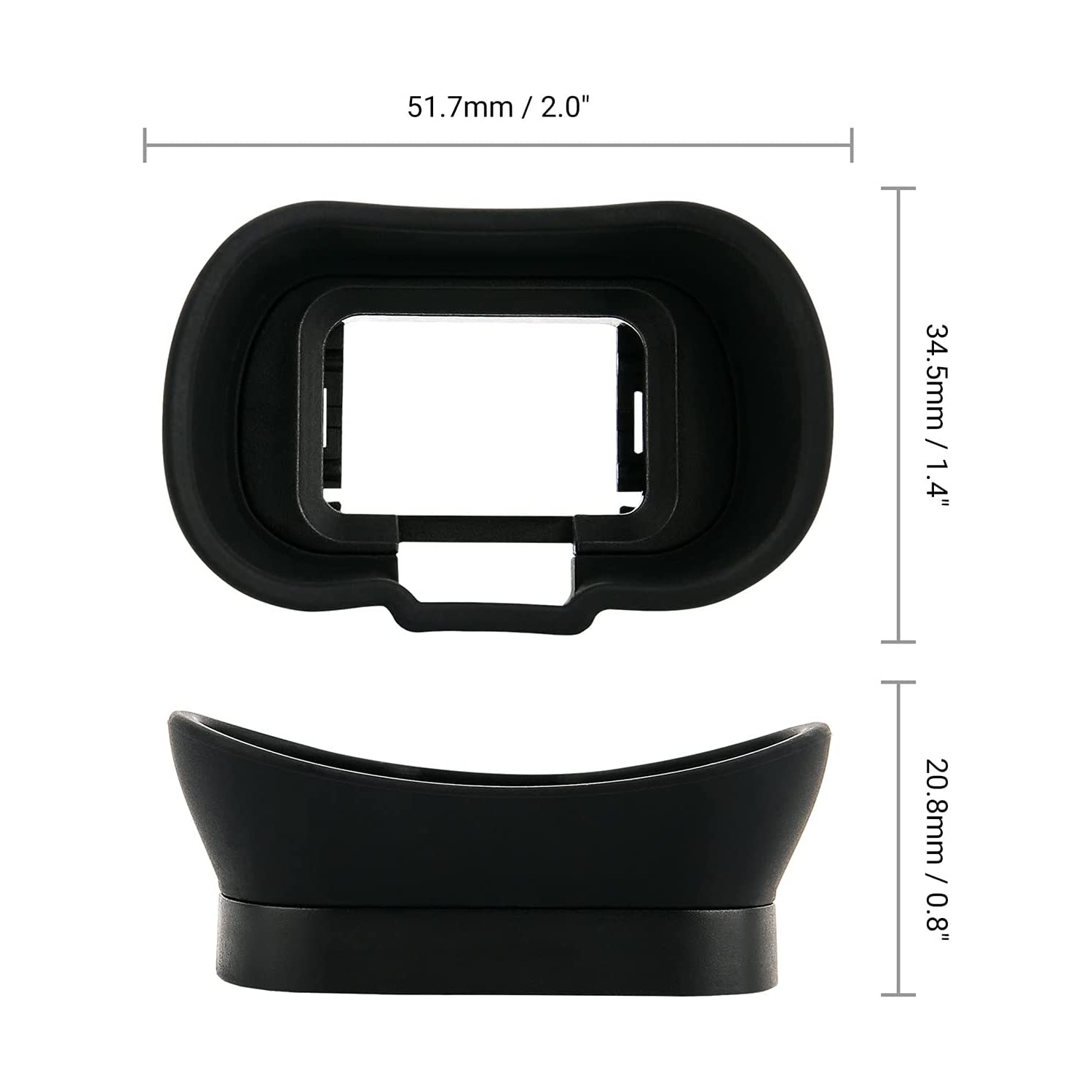 Soft Silicon Camera Viewfinder Eyecup Eye Cup Eyepiece Replacement for Sony Alpha 1 A1 ILCE-1 & A7 IV A7M4 Alpha 7S III A7SIII A7S3 ILCE-7SM3 EVF