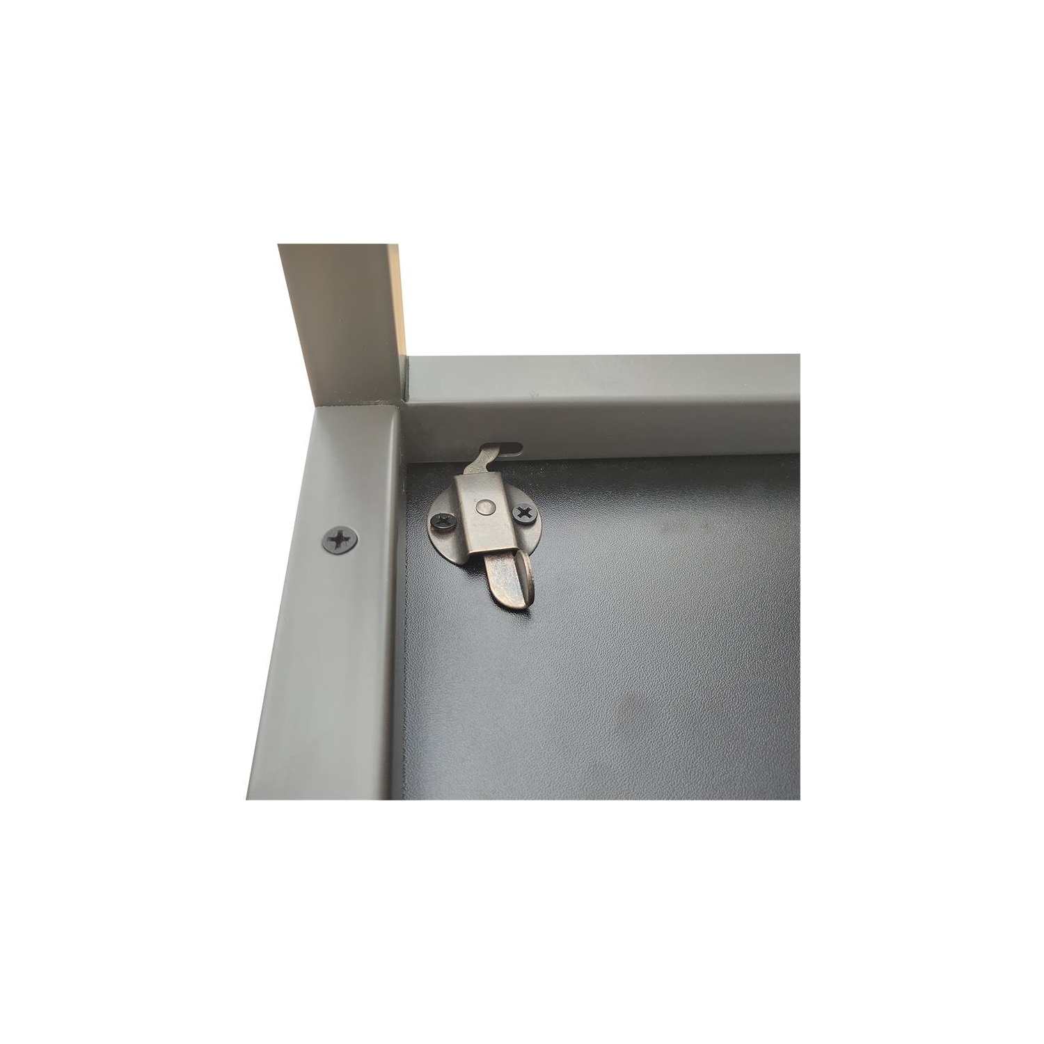 Leick Home 70002-WWNK Collapsible X Desk in Weathered Wood/Satin Nickel