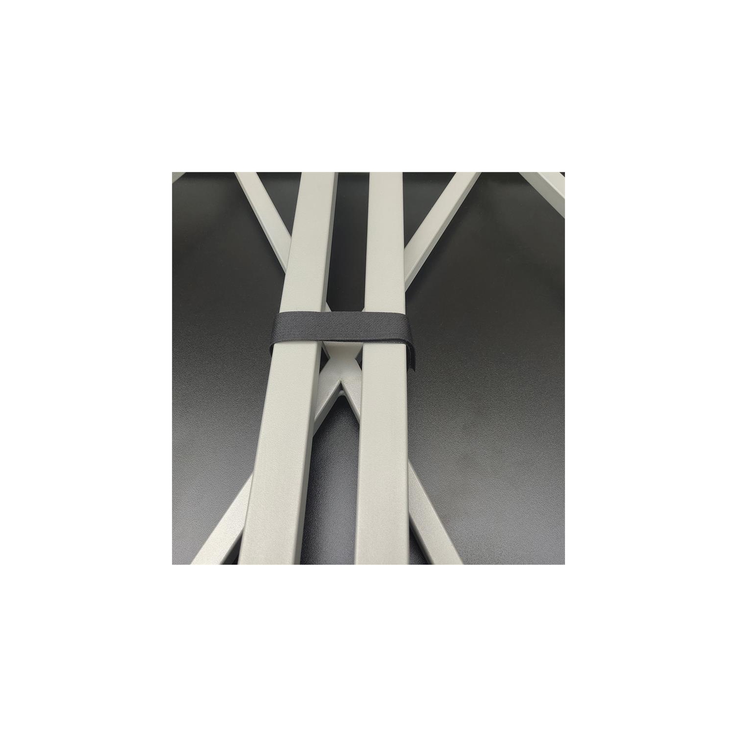 Leick Home 70002-WWNK Collapsible X Desk in Weathered Wood/Satin Nickel