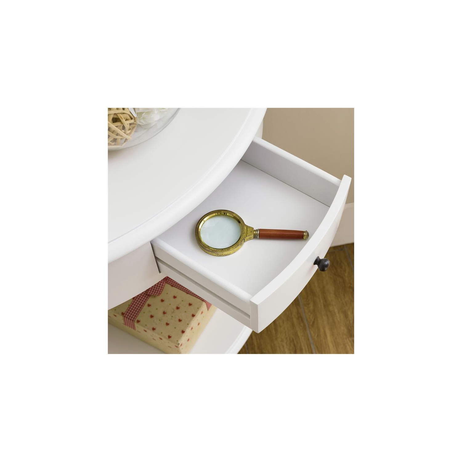 Leick Home Favorite Finds Solid Wood Corner Stand with Drawer