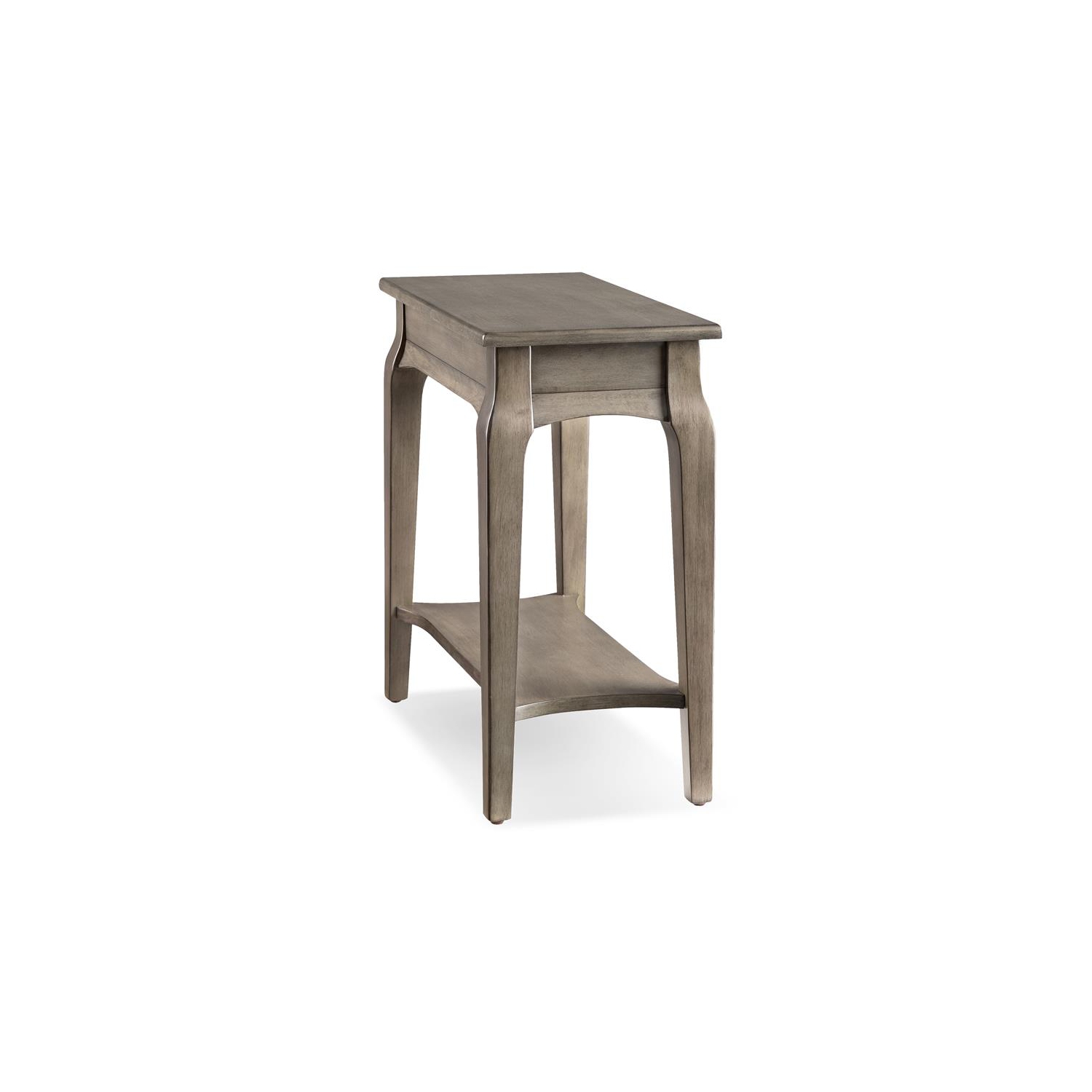 Leick Furniture Stratus Solid Wood Narrow End Table in Gray