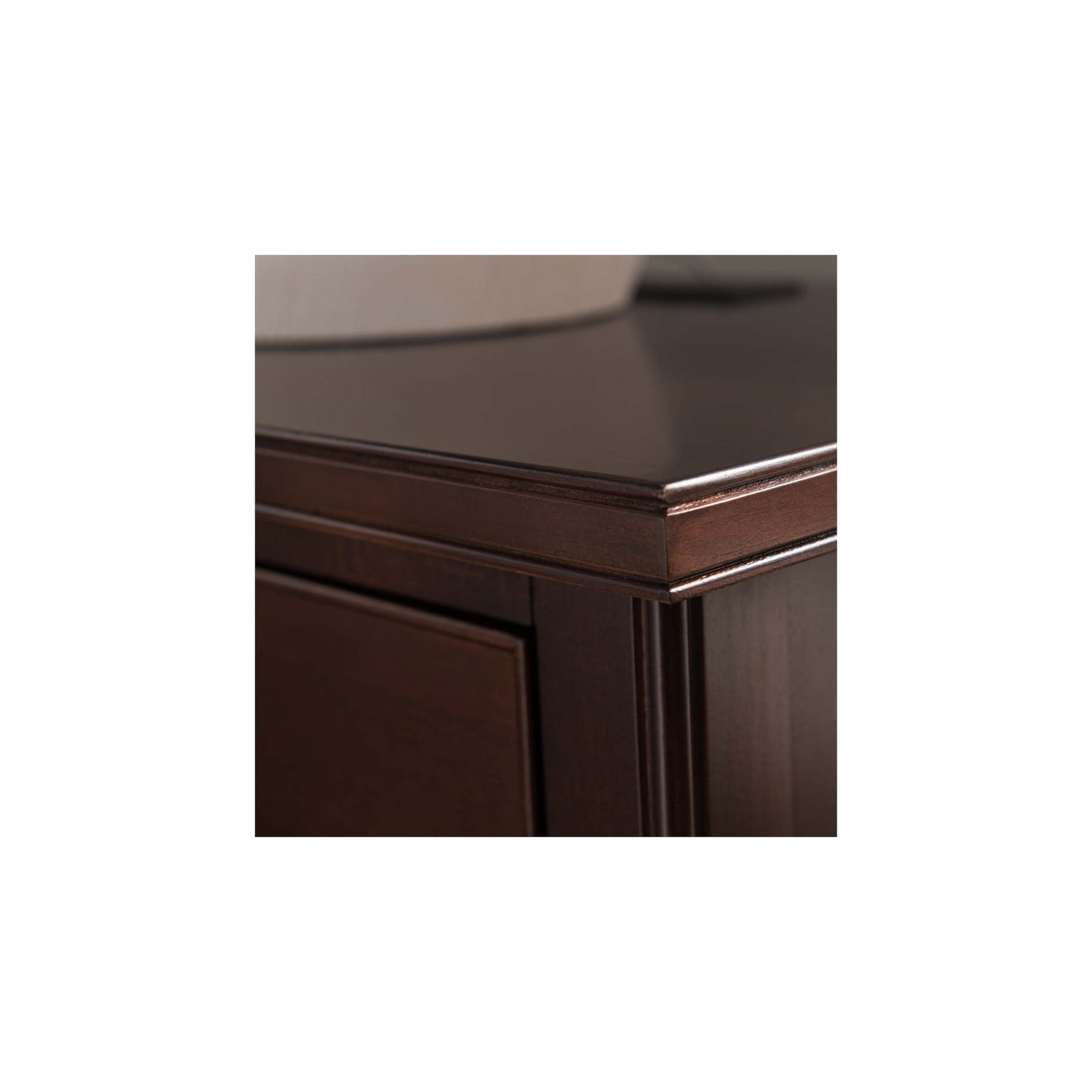 Laurent with USB-C Fast Charging Station and AC/USB Outlet in Chocolate Cherry