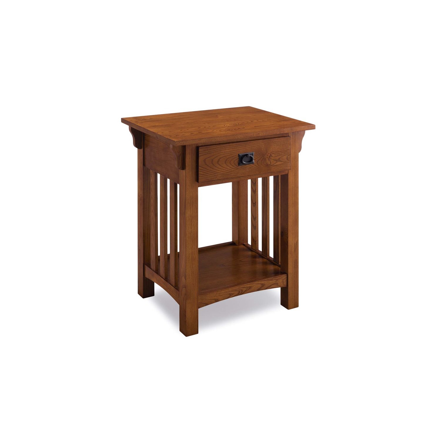Leick Mission Impeccable 1 Drawer Nightstand in Medium Oak