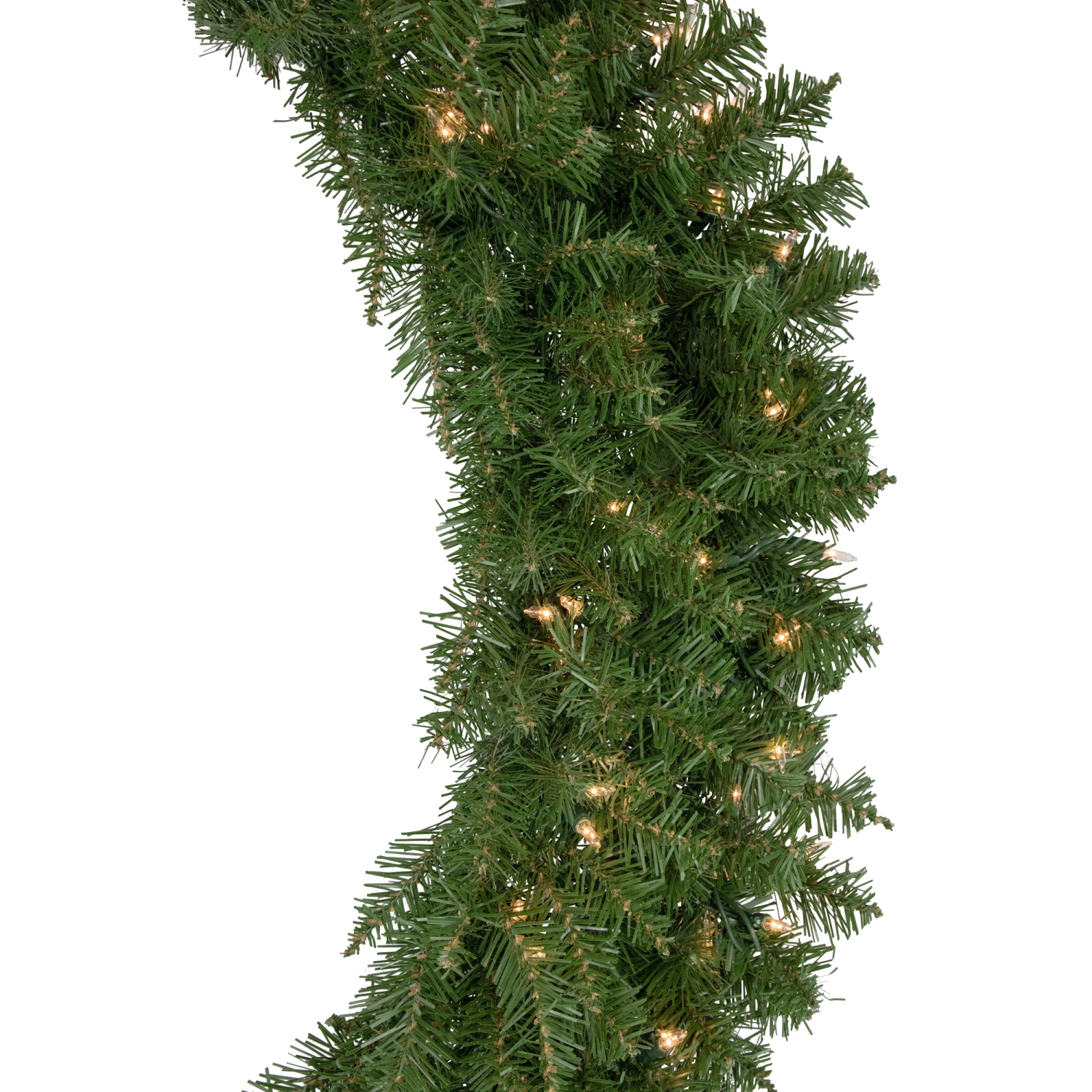 Pre-Lit Rockwood Pine Artificial Christmas Wreath - 48" - Clear Lights