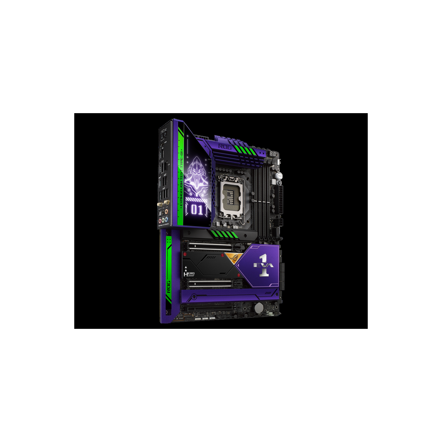 Carte mère ROG Maximus Z690 Hero Eva 1 128 Go RAM DDR5 USB 3.2 Wi-Fi PCIe 5.0 ATX noir