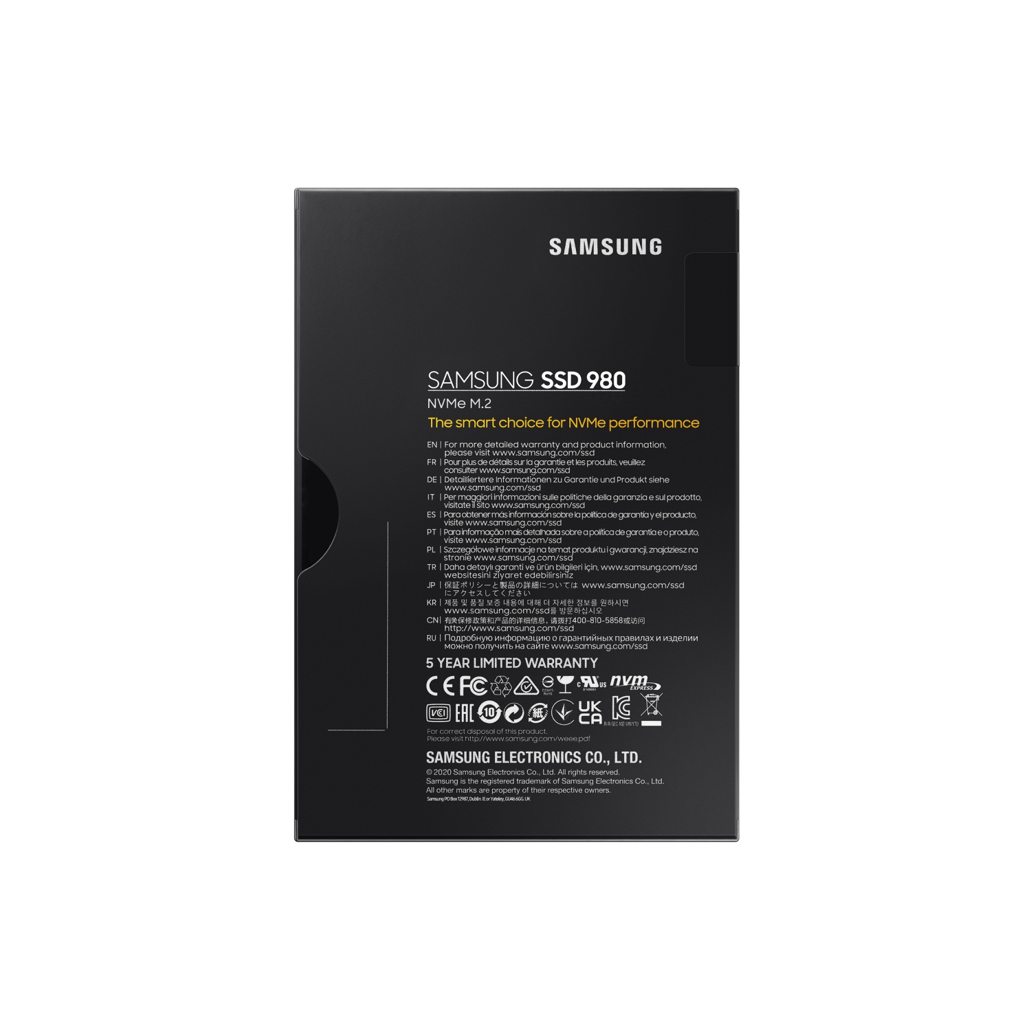 Samsung 980 1TB NVMe M.2 Internal SSD (MZ-V8V1T0B/AM) | Best