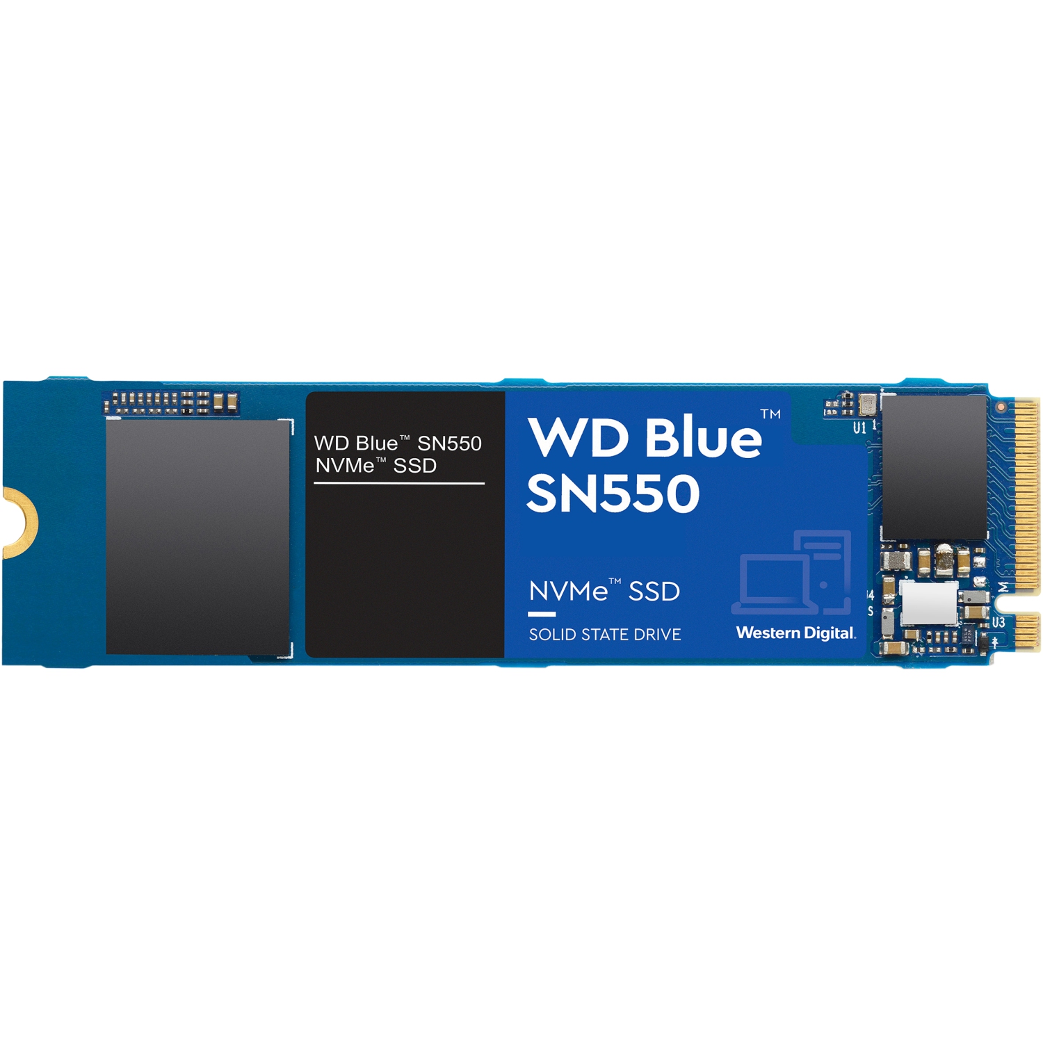 Western Digital WD Blue SN550 NVMe M.2 2280 1TB PCI-Express 3.0 x4 3D NAND Internal Solid State Drive (SSD) WDS100T2B0C