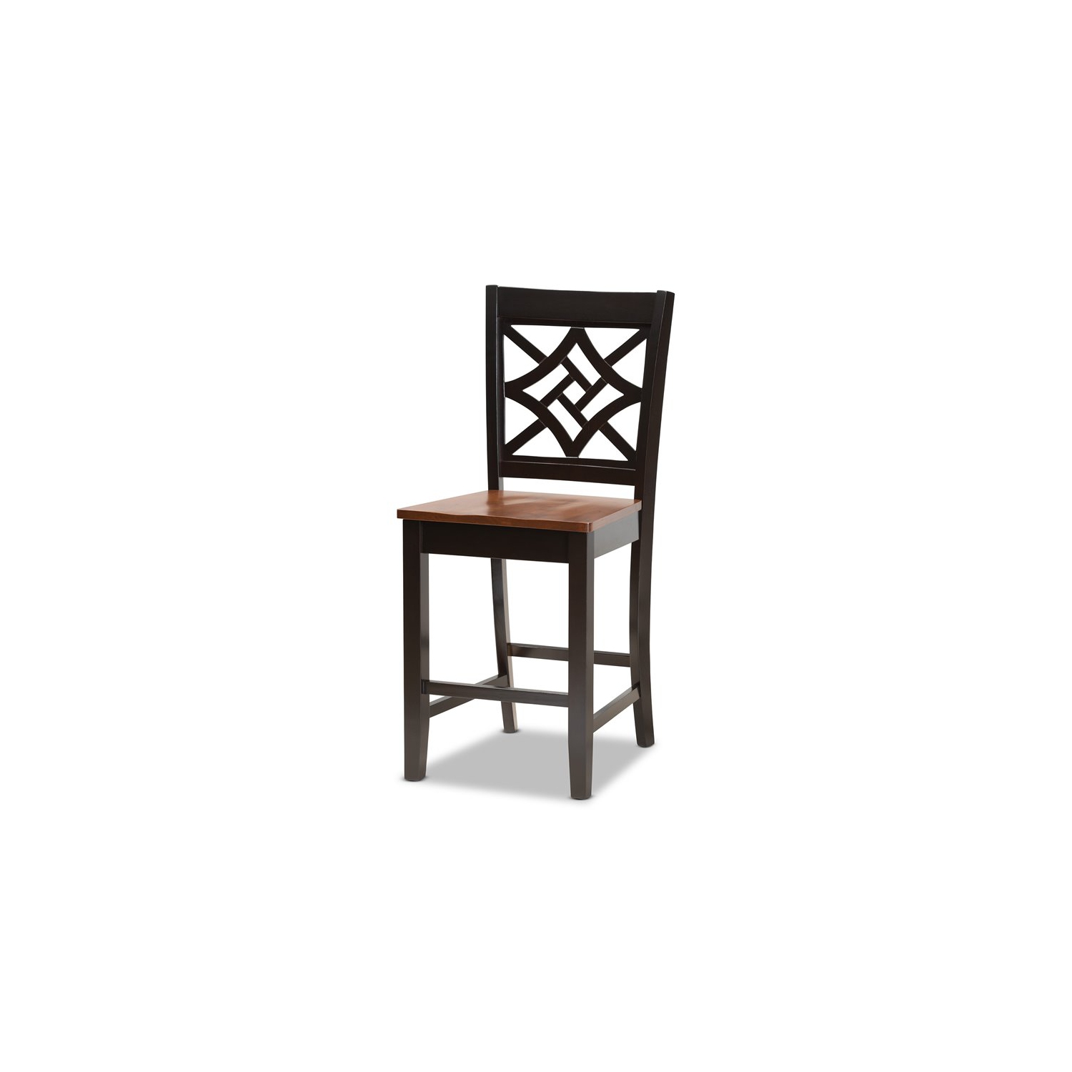 Bowery Hill Two-Tone Dark Brown and Walnut Brown Finished Wood 5-Piece Pub Set