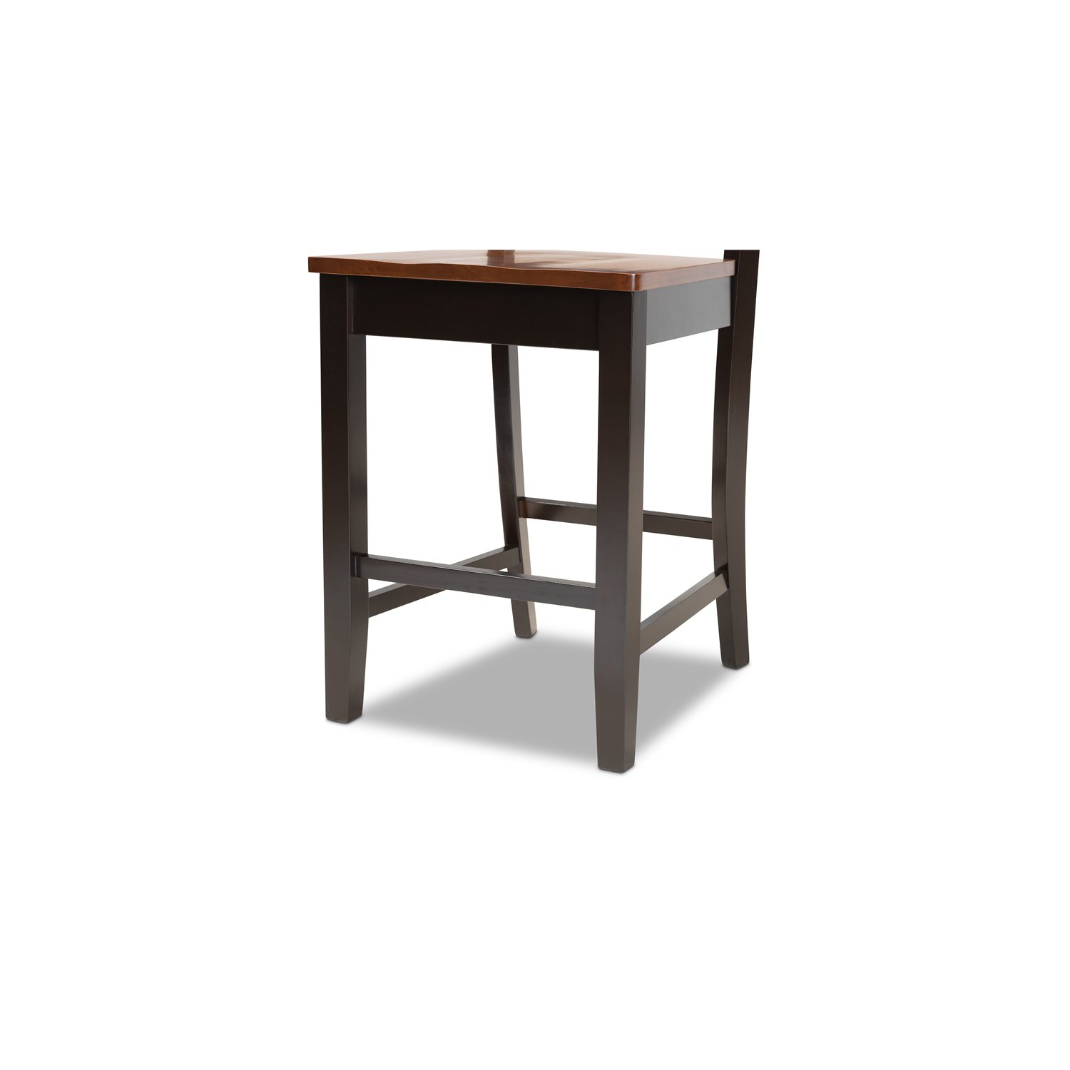 Bowery Hill Two-Tone Dark Brown and Walnut Brown Finished Wood 5-Piece Pub Set