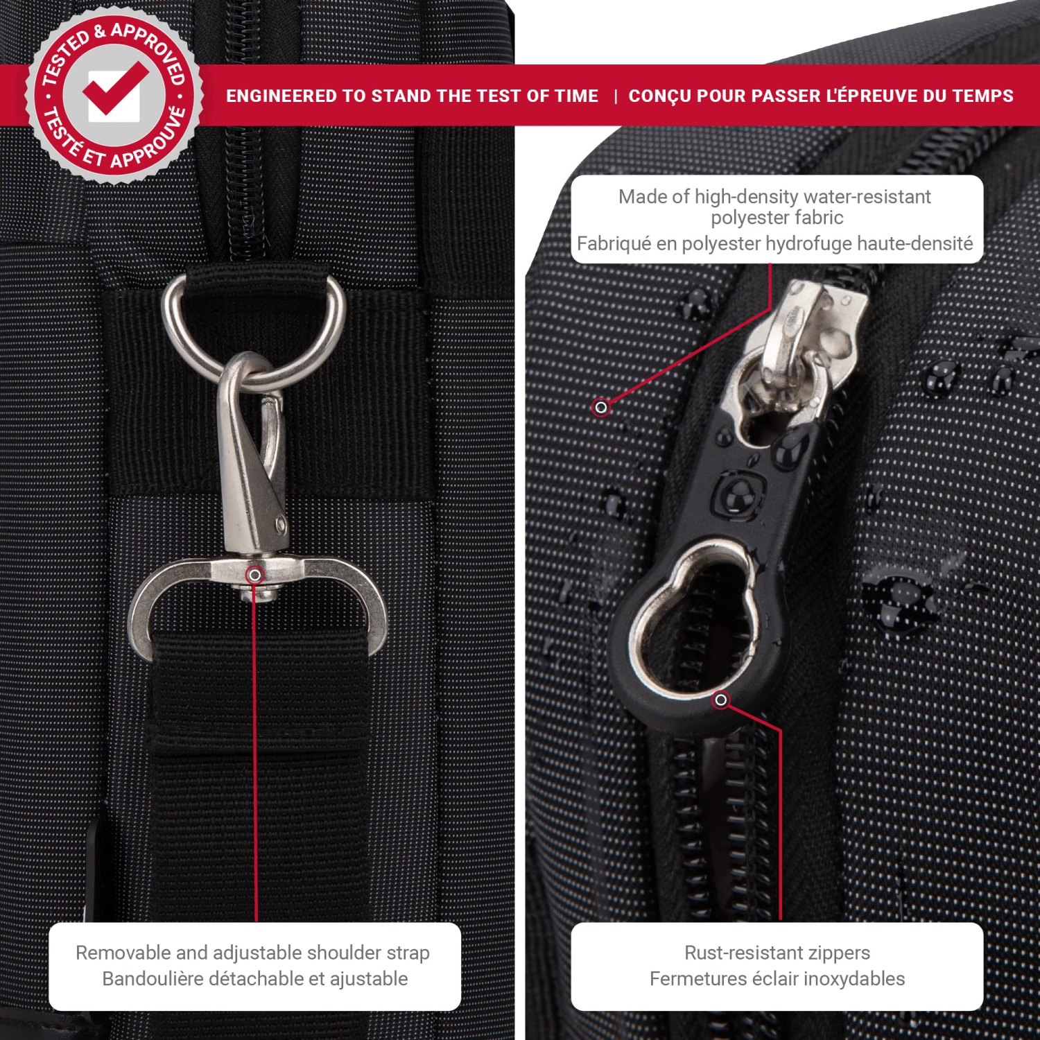 Mallette/sac léger 15,6 po de Swiss Gear pour portable, tablette et sac format légal