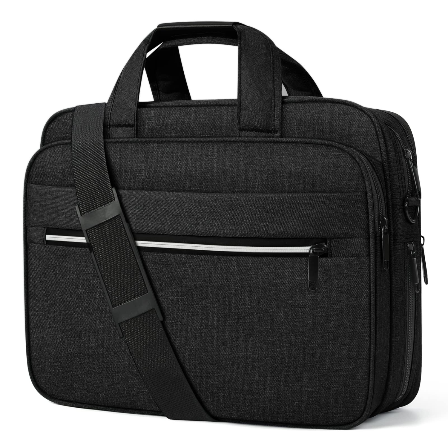 Laptop Bag 15.6 Inch Briefcase Water-resistant Laptop Carrying Case for Men Expandable Computer Messenger Bag for Travel Bus