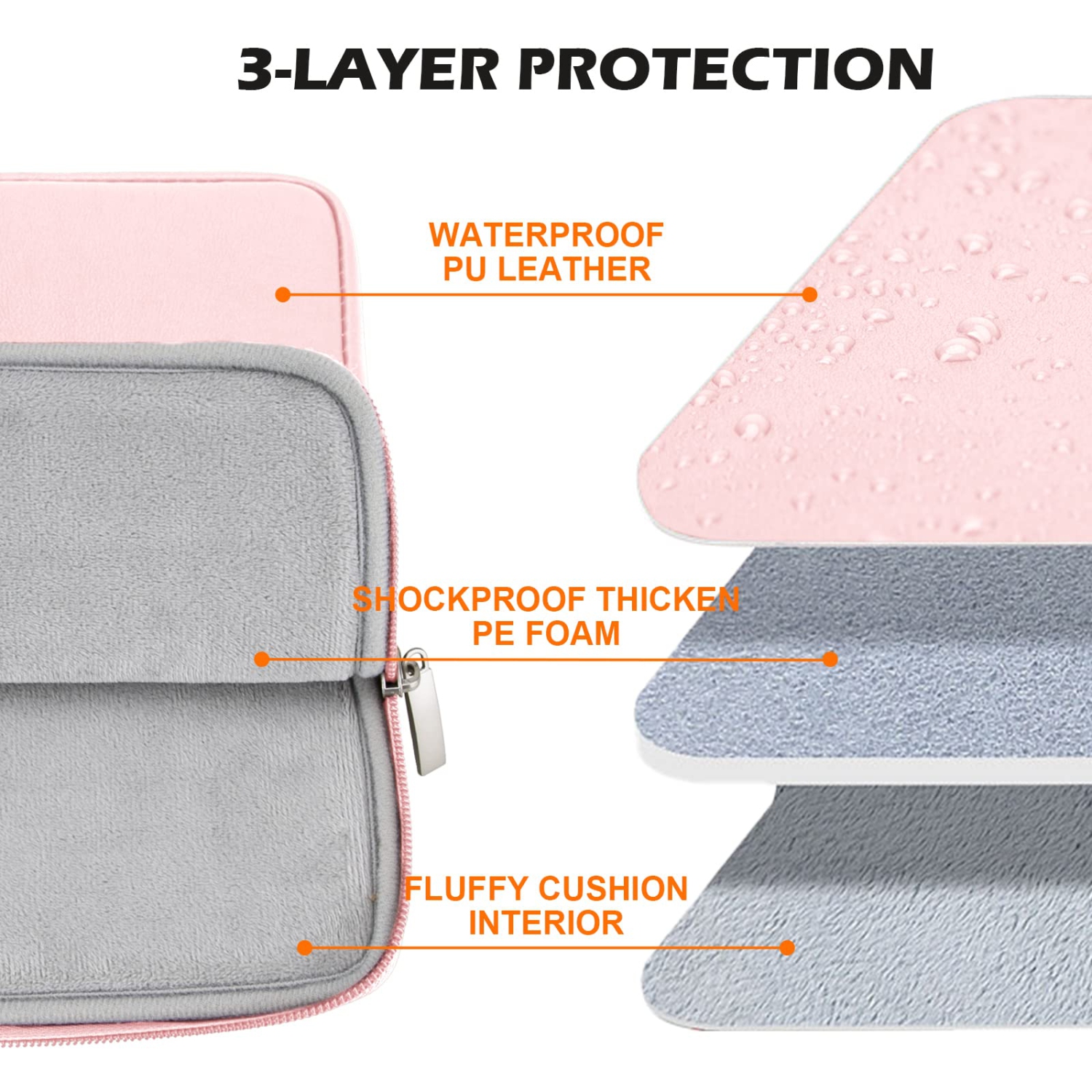 YINHANG Laptop Case Sleeve 13 Inch Compatible with 13.3" MacBook Air/Pro M1 M2 Chromebook Notebook Computer, Protective Wate