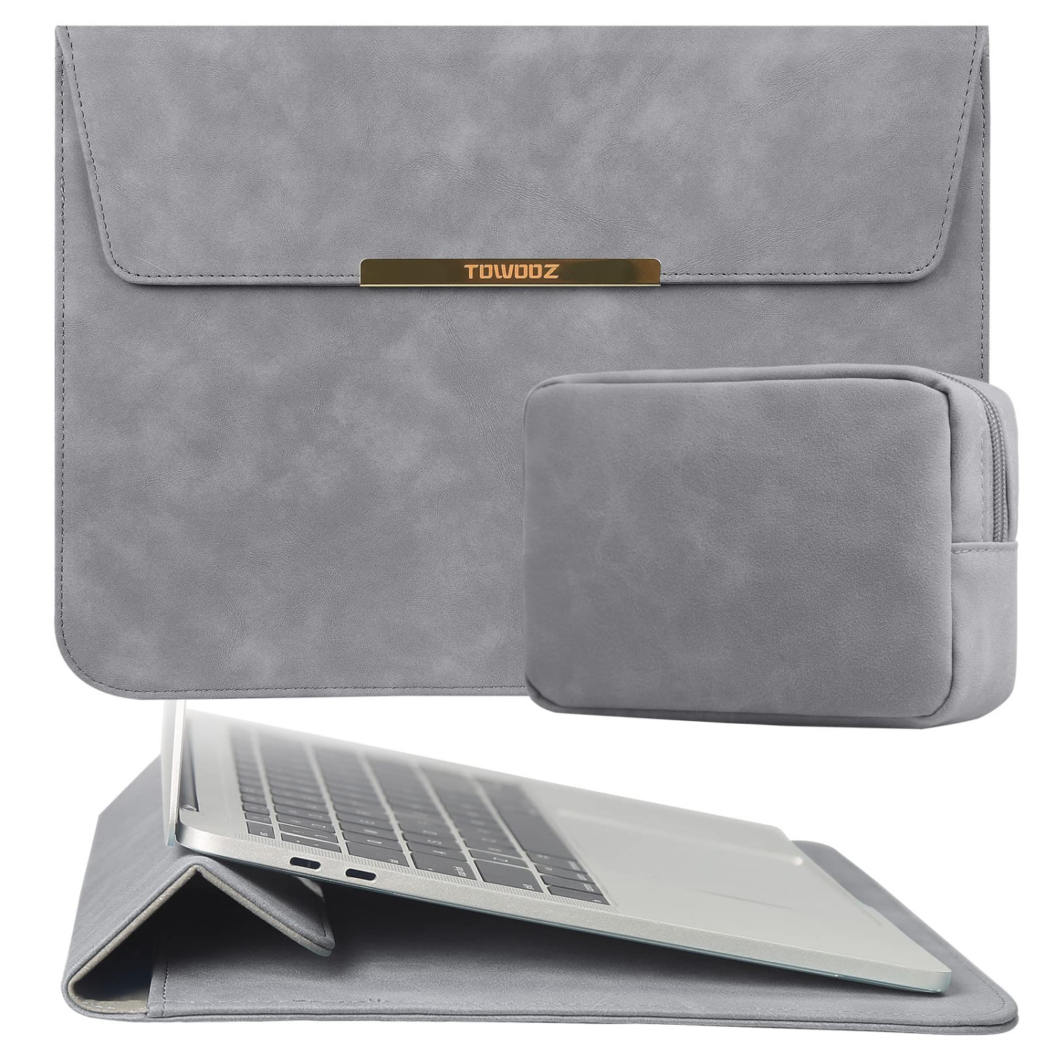 TOWOOZ 13.3 Inch Laptop Sleeve Case Compatible with 2016-2020 MacBook Air/MacBook Pro 13-13.3 inch/iPad Pro 12.9 / Dell XPS