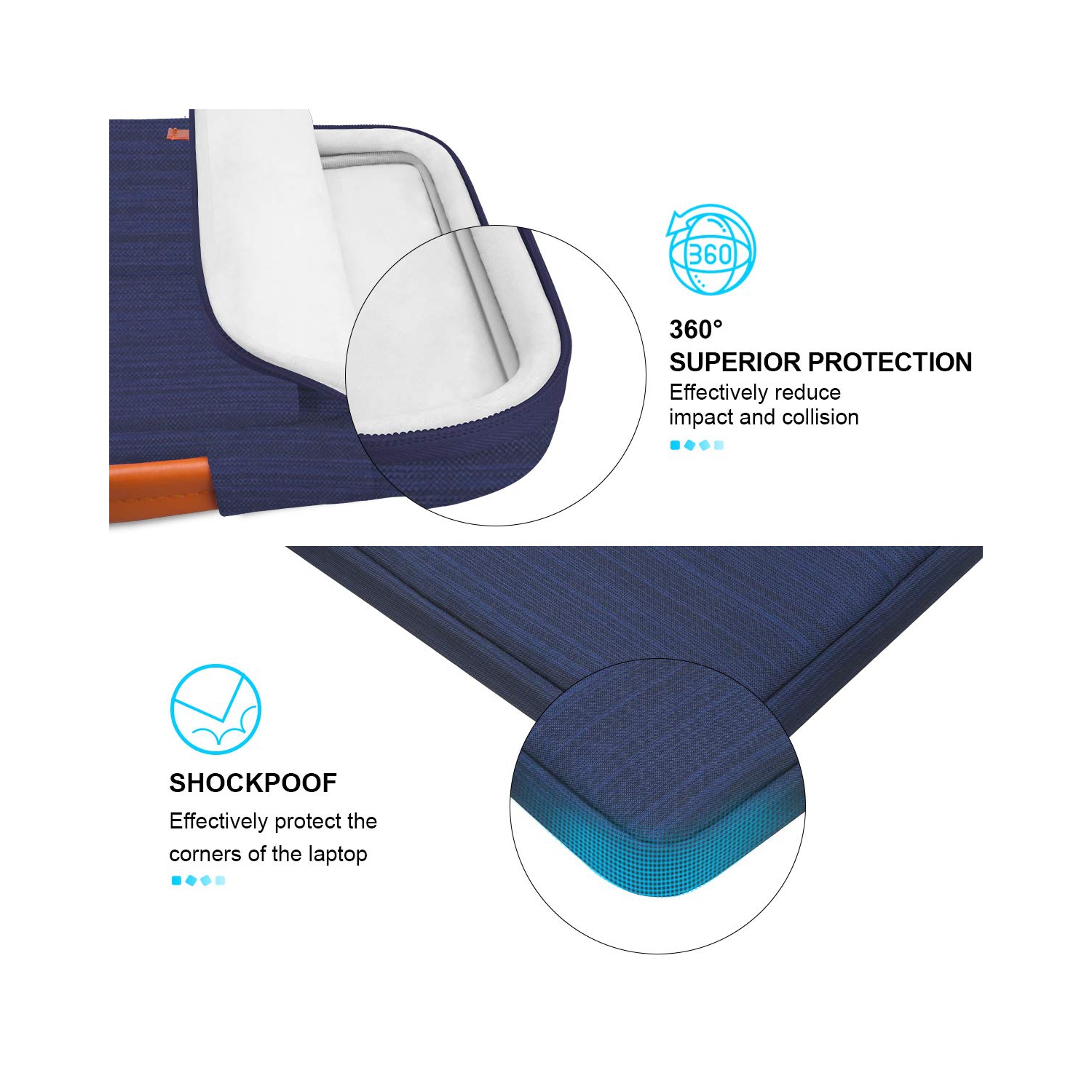 14 inch Laptop Sleeve Case for ASUS VivoBook Zenbook Flip 14 / Chromebook, Lenovo Thinkpad / Ideapad, HP / Elitebook, Dell Latitude, Protective