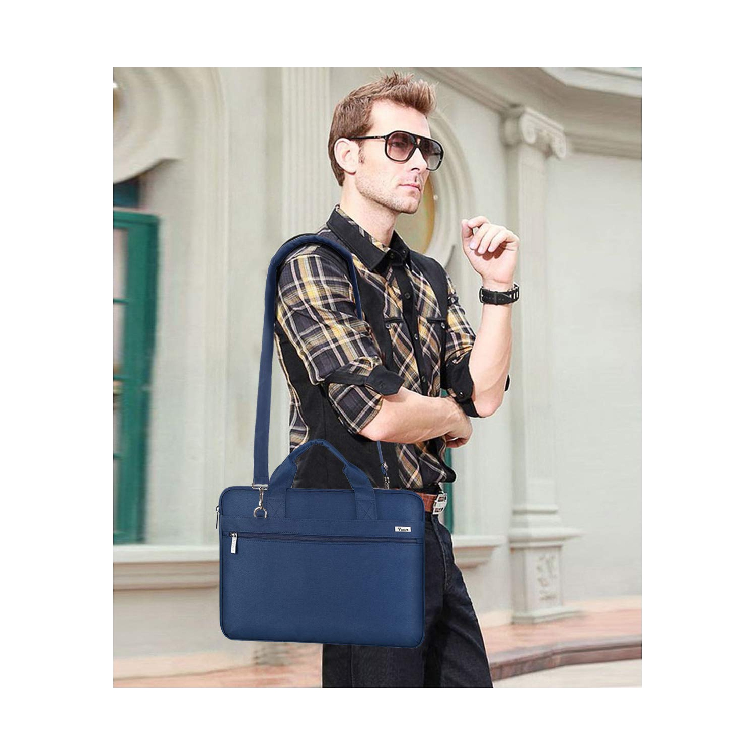 Voova 360° Protective Laptop Bag Case 14-15.6 Inch, Waterproof Slim Computer Sleeve Cover Compatible with MacBook Pro 15/16,