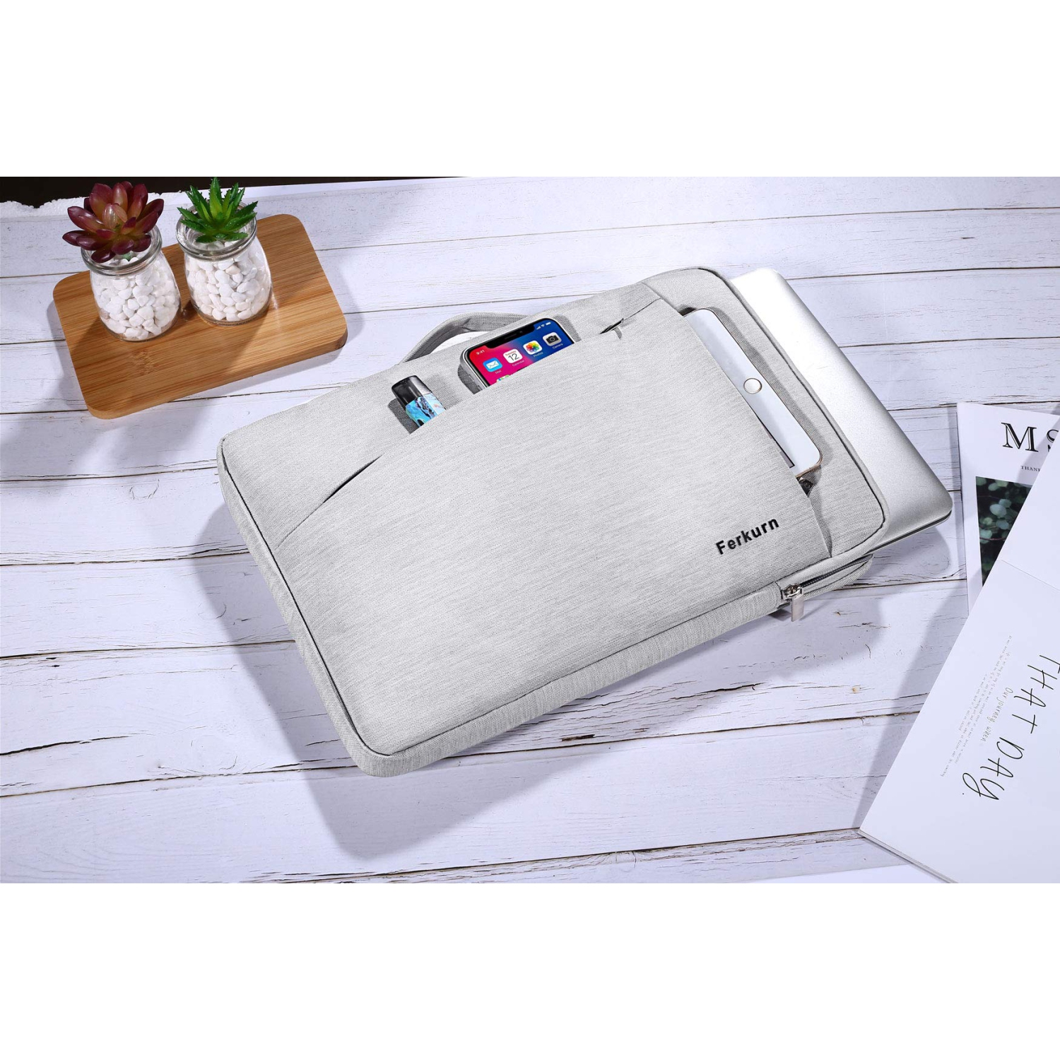 Ferkurn 14-15.6 Inch Laptop Case Sleeve Cover for Dell Inspiron 15 XPS/Surface Laptop 4/2021 MacBook Pro 16 15/ Asus HP Pavi