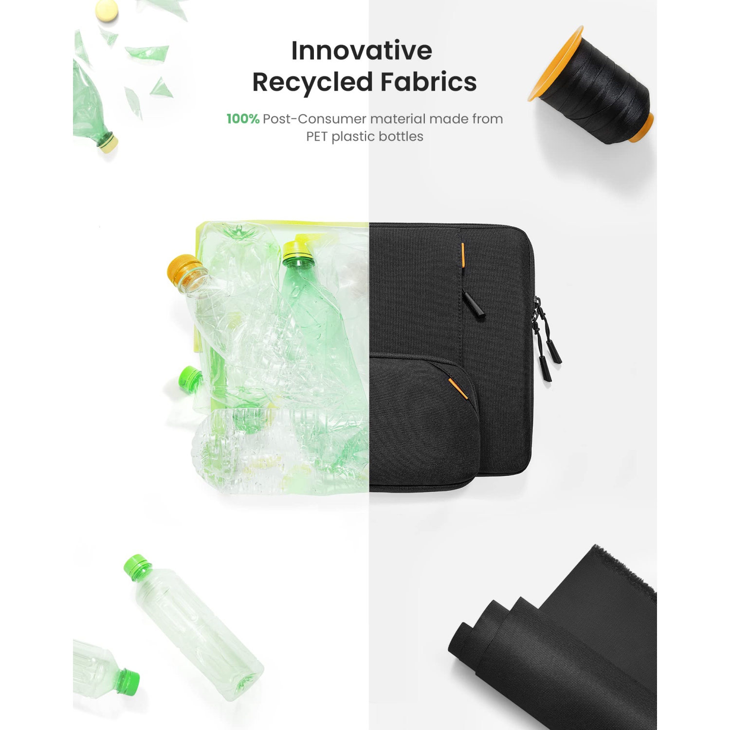 tomtoc 360 Protective Laptop Sleeve for 14-inch MacBook Pro M1 Pro/Max A2442 2021, 13-inch New MacBook Air M2/A2681 2022 wit