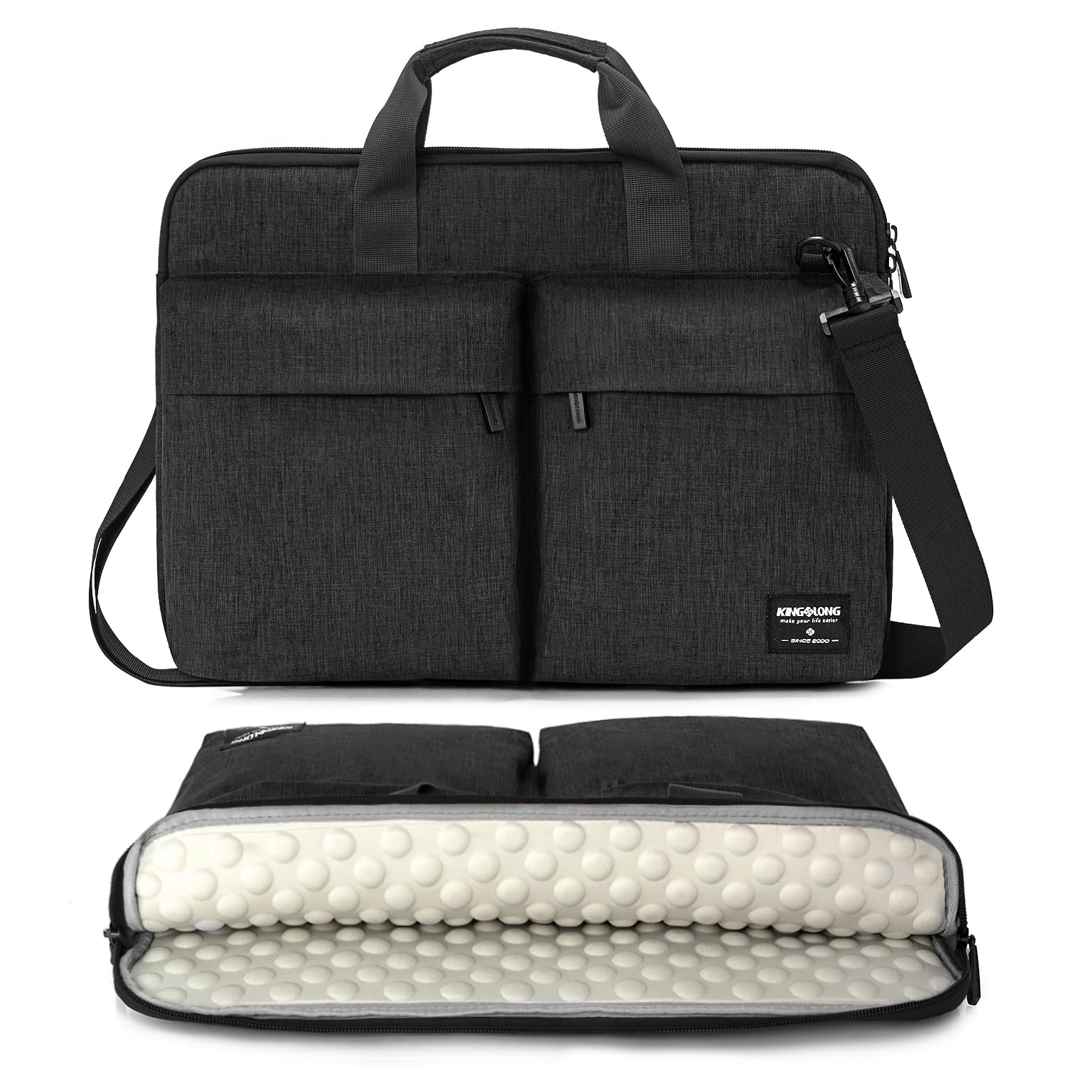 KINGSLONG 15 15.6 Inch Laptop Case Bag Sleeve, Lightweight Laptop Computer Notebook Ultrabooks Carrying Case Sleeve Handbag