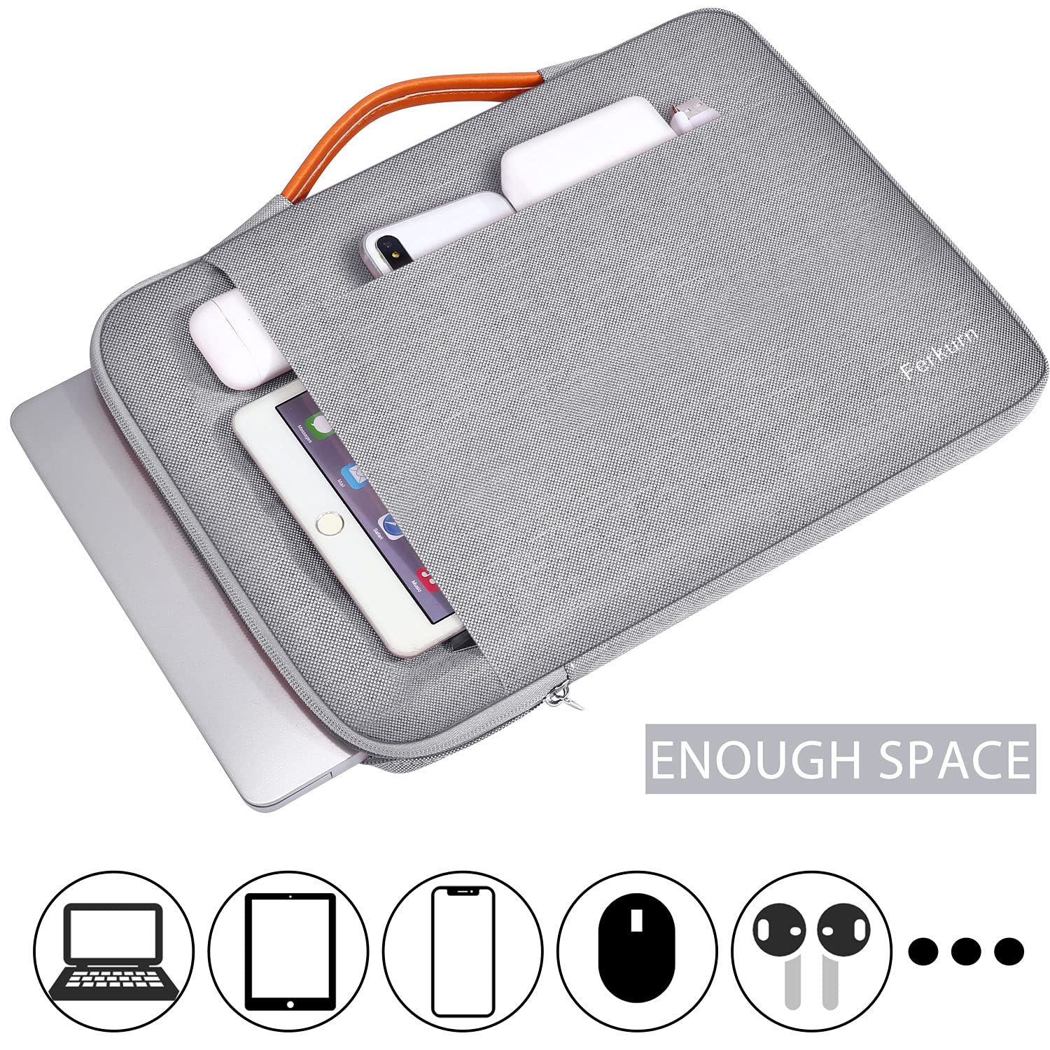 14 inch Laptop Sleeve Case for Chromebook/ ThinkPad IdeaPad/Latitude Inspiron/Pavilion/ZenBook VivoBook/Acer Aspire, Waterproof Protective Laptop