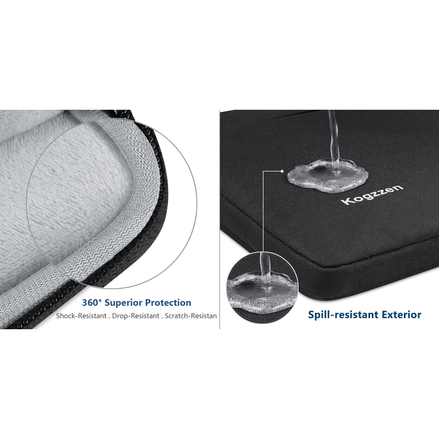 Kogzzen 13 13.3 13.5 14 Inch Laptop Sleeve Shockproof Case Bag Compatible with MacBook Pro 14 13 inch/MacBook Air 13.3/ Dell XPS 13/ Surface Laptop