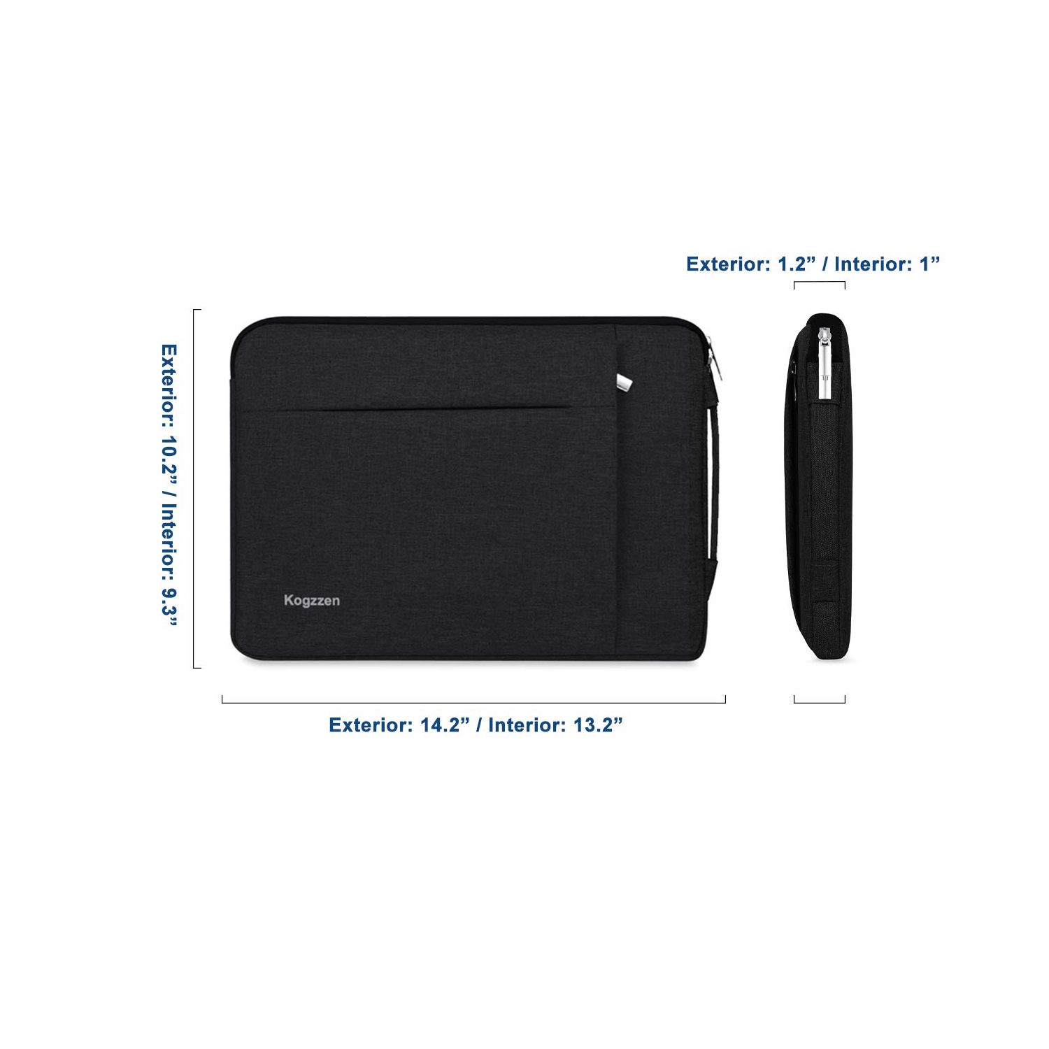 Kogzzen 13 13.3 13.5 14 Inch Laptop Sleeve Shockproof Case Bag Compatible with MacBook Pro 14 13 inch/MacBook Air 13.3/ Dell XPS 13/ Surface Laptop