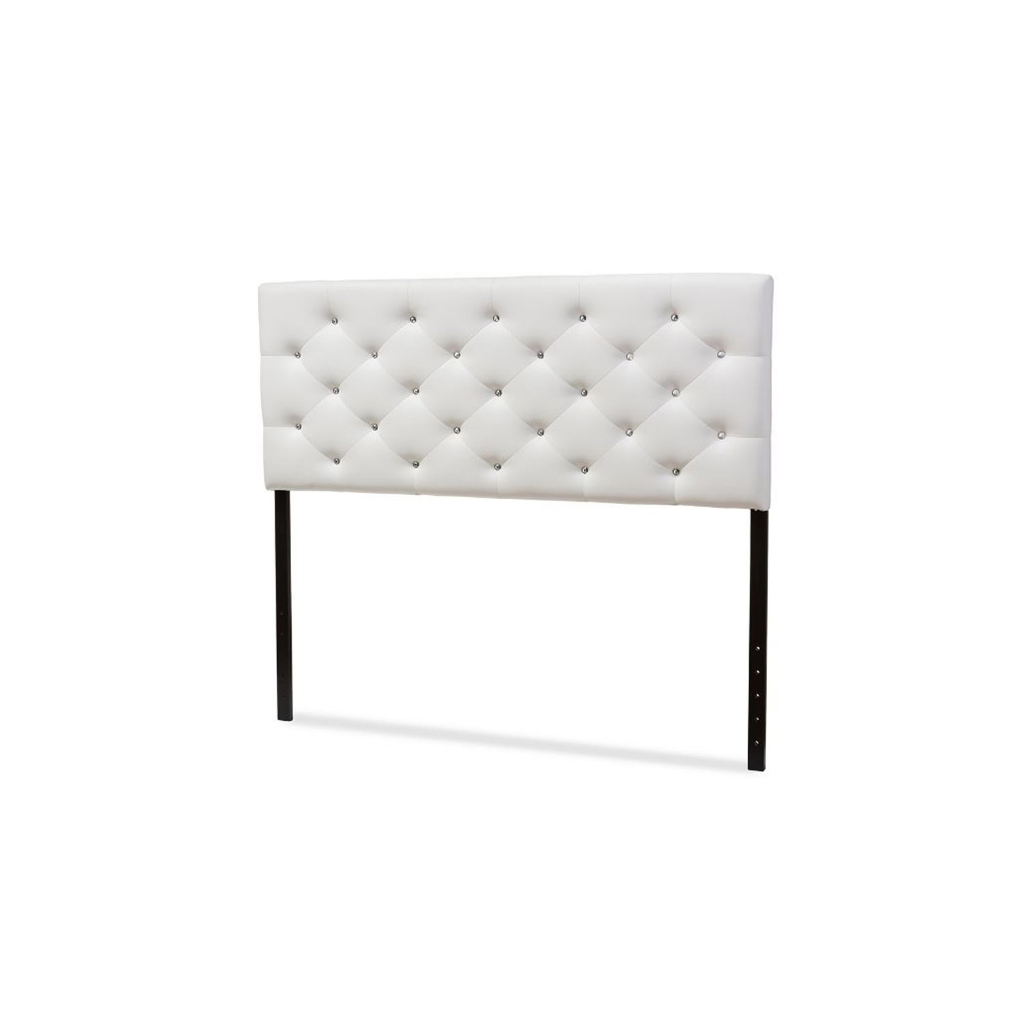Baxton Studio Viviana Faux Leather Tufted Queen Panel Headboard