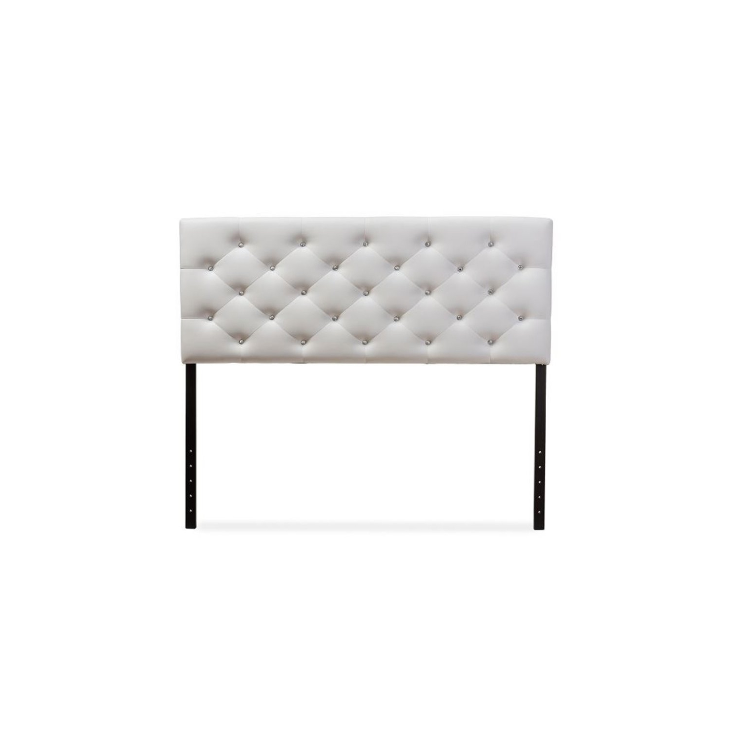 Baxton Studio Viviana Faux Leather Tufted Queen Panel Headboard