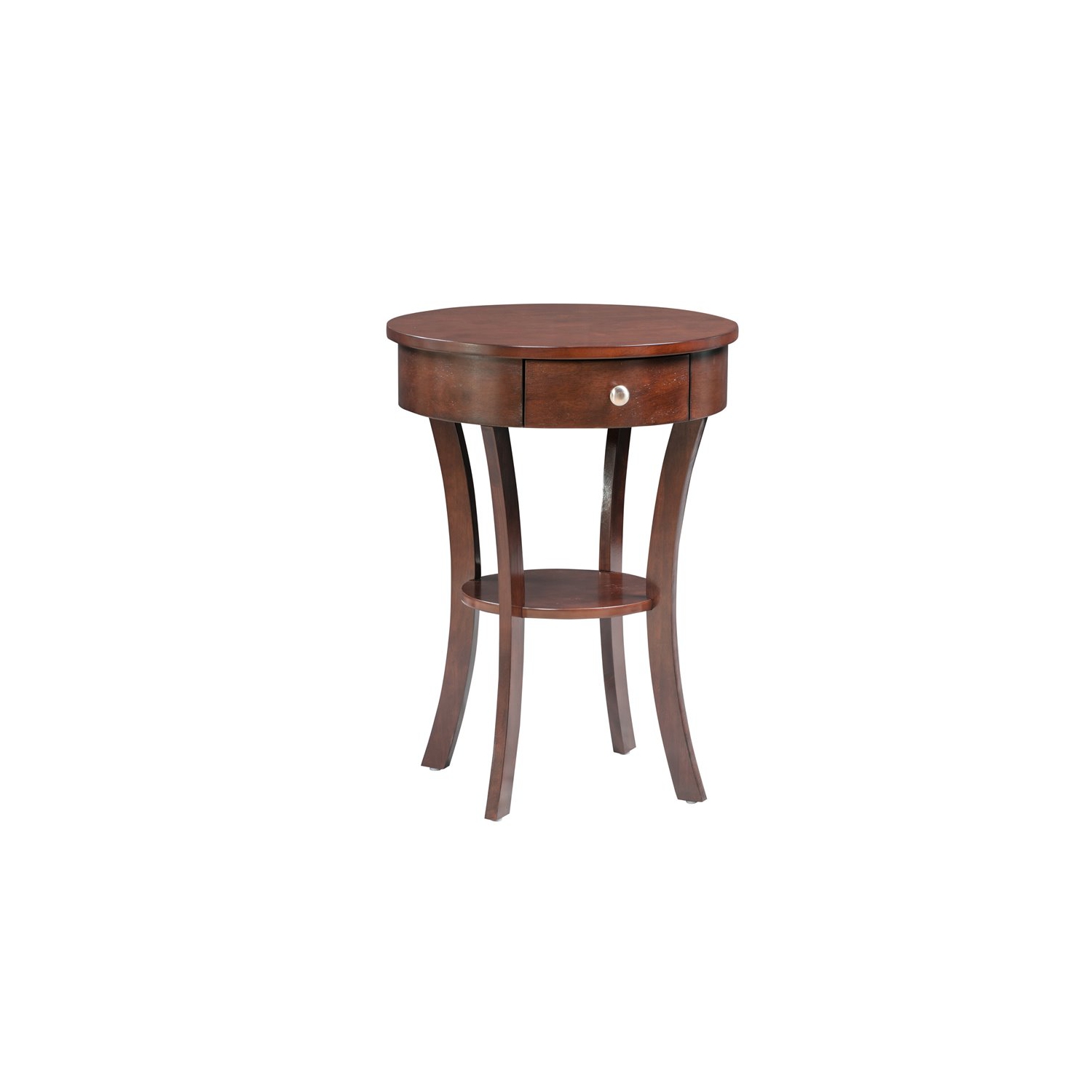 Classic Accents Schaffer One-Drawer End Table with Shelf in Espresso Wood Finish