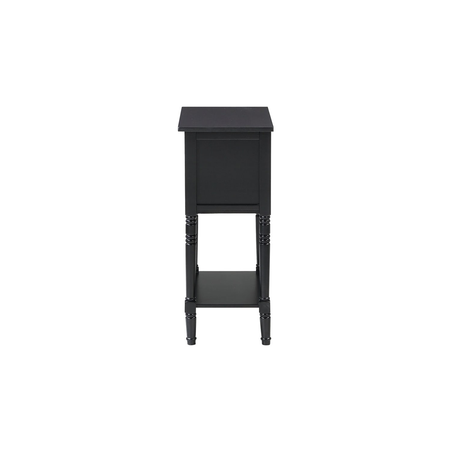 Convenience Concepts Kendra Console Table in Black Wood Finish
