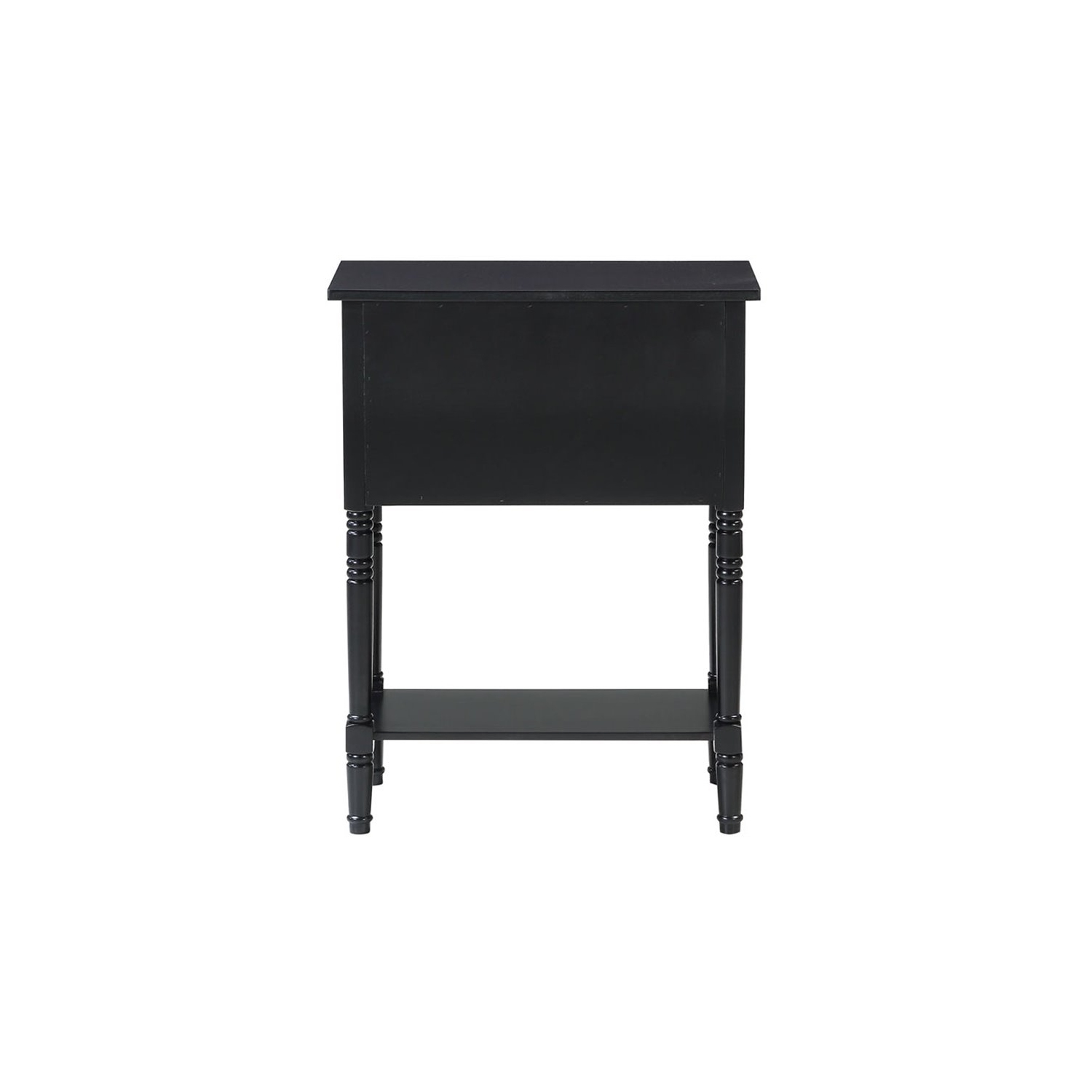 Convenience Concepts Kendra Console Table in Black Wood Finish