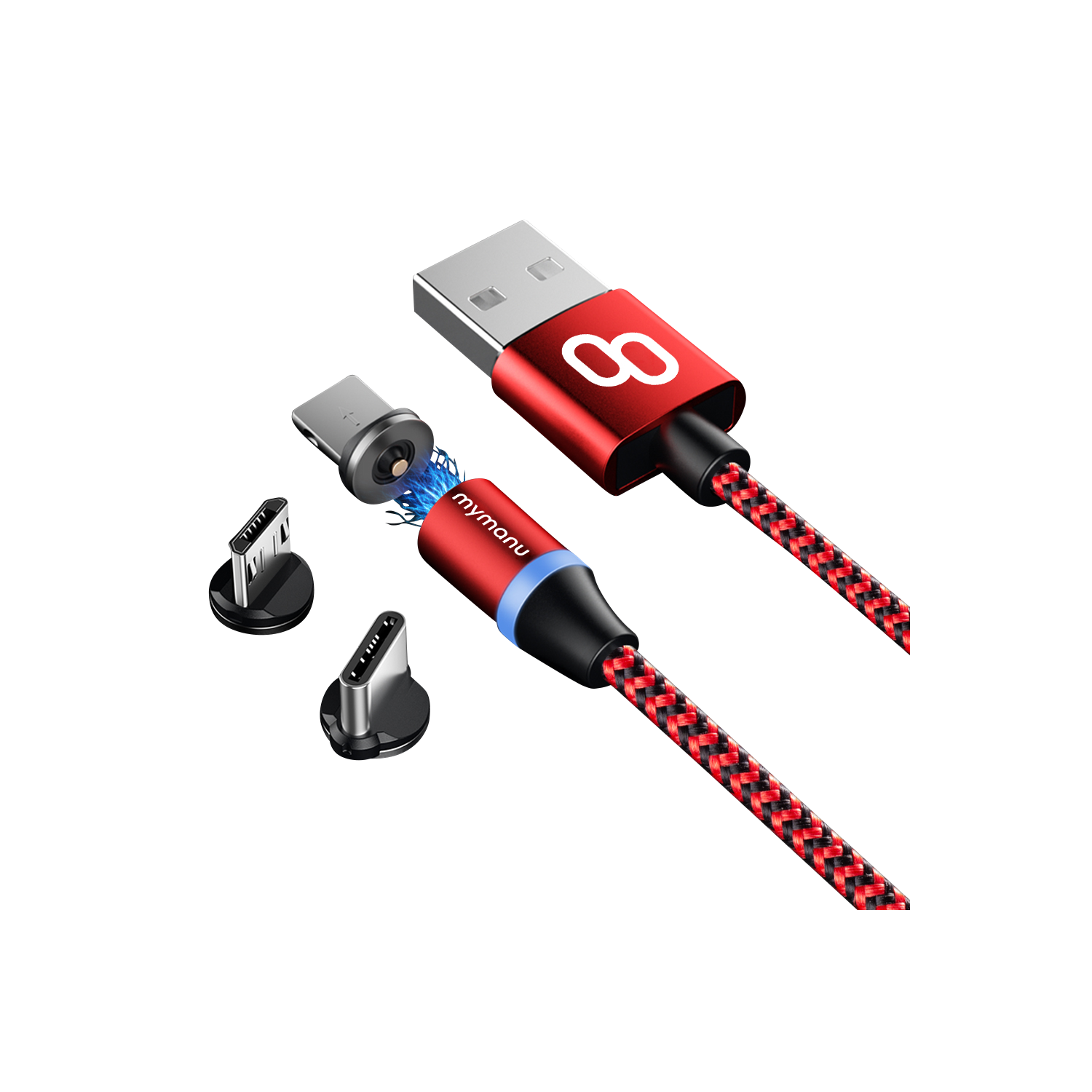 3 in 1 magnetic charging cable