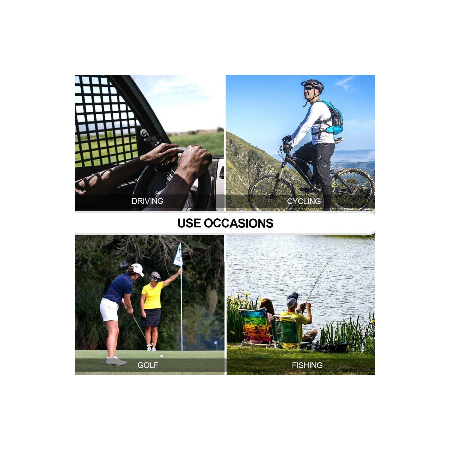 Photochromic Sunglasses, Aviator Polarized Driving Glasses w/Large Metal Frame