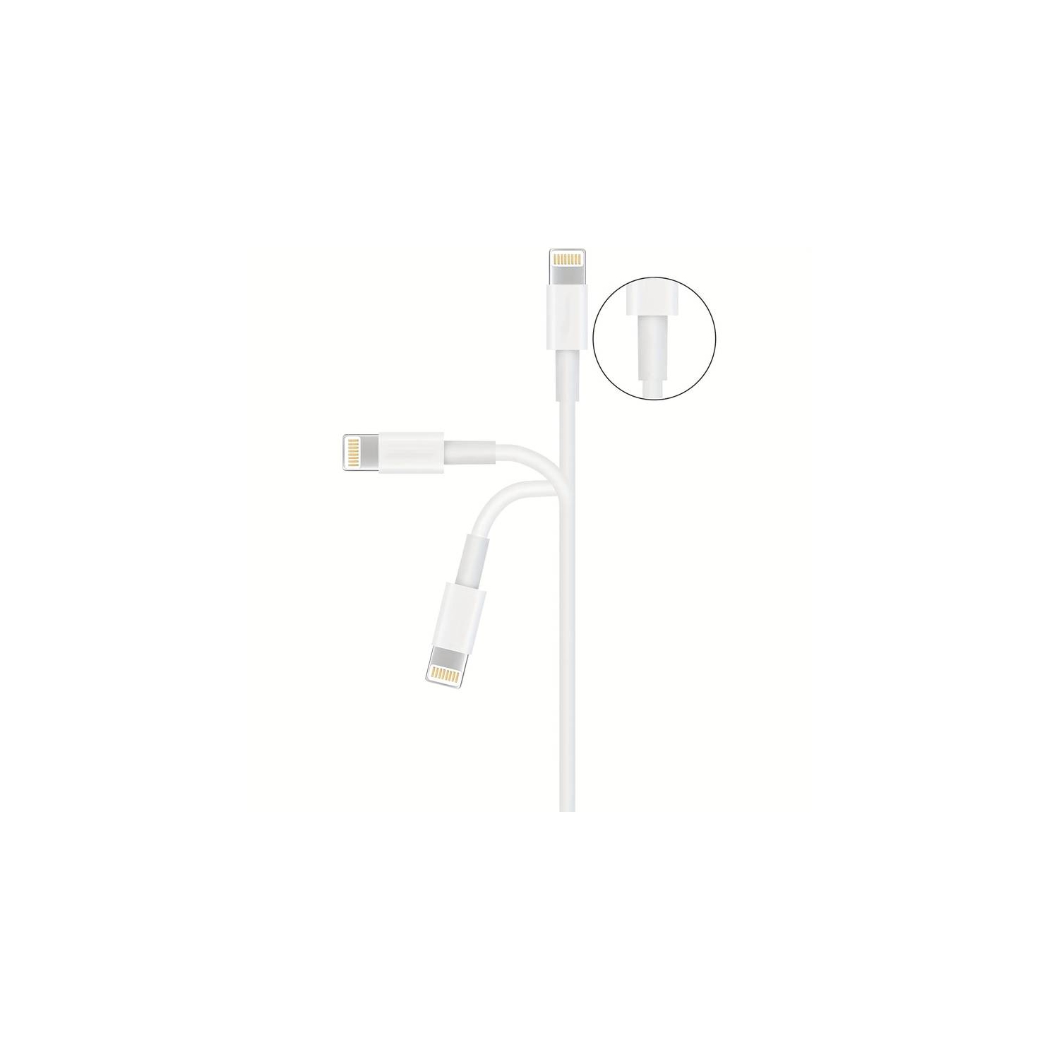 (Lot de 3) – [Certifié Apple MFi] Cordon de charge/chargeur iPhone/iPad de 3 mètres/10 pieds Câble éclaircissant vers USB Charge et synchronisation