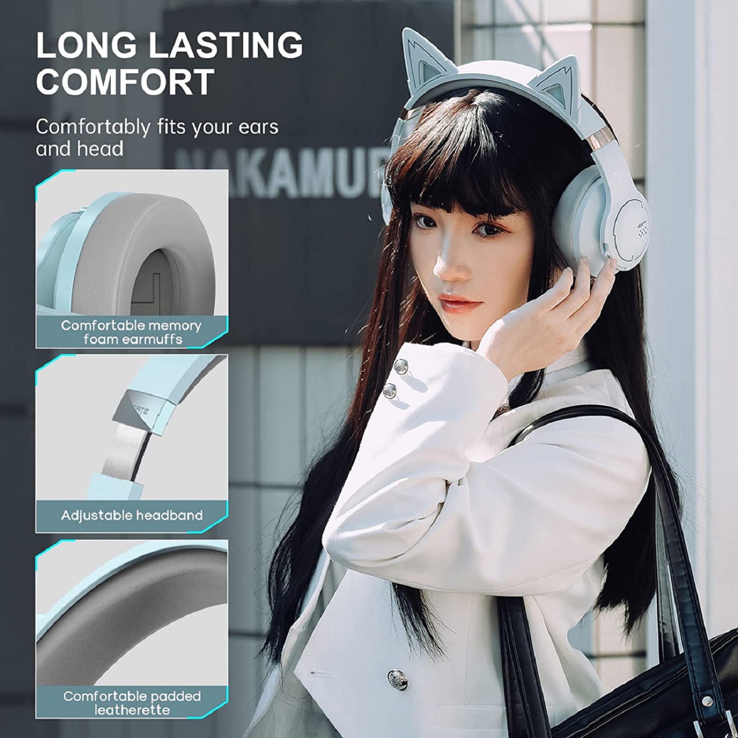 Edifier G5BT CAT Wireless Bluetooth Wired Cat Ear Gaming Headset with Mic