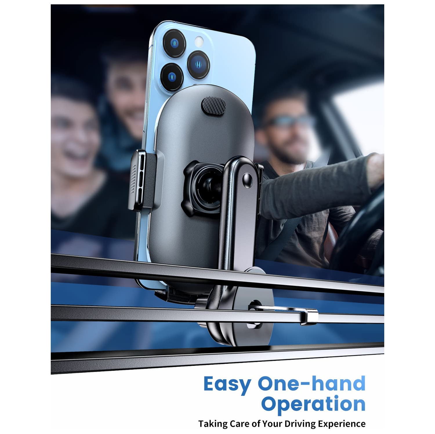 Car Phone Holder Mount, Car Vent Phone Mount with Swing Arm Air Vent Car Mount Cell Phone Holder Car for iPhone 12/ 13 Pro Max Samsung Galaxy 4.7' -