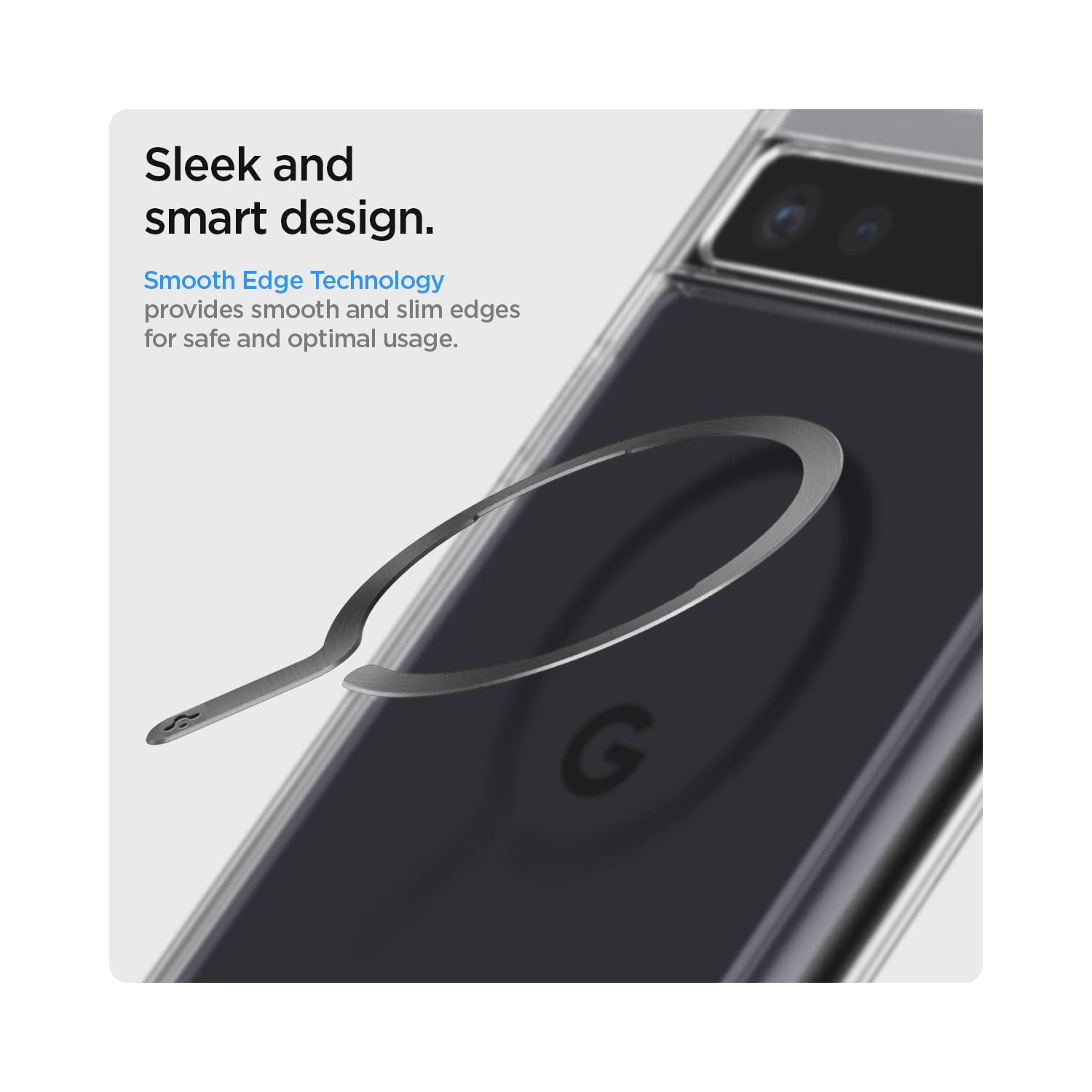 OneTap Ring Adapter for Mag Safe-Compatibility with EZ-Fit Kit [Add Mag Safe Compatibility to Non-Mag Safe Case ] - 1 Pack - Matt Black