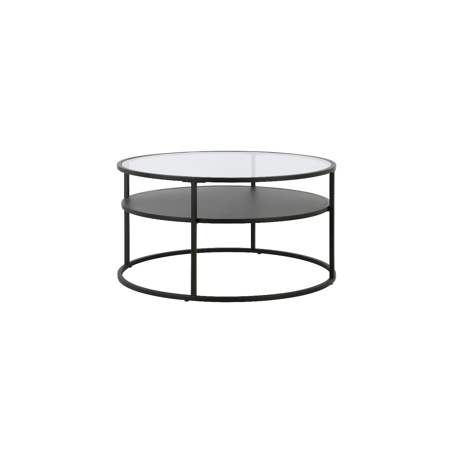 Henn&Hart 32" Black Coffee Table