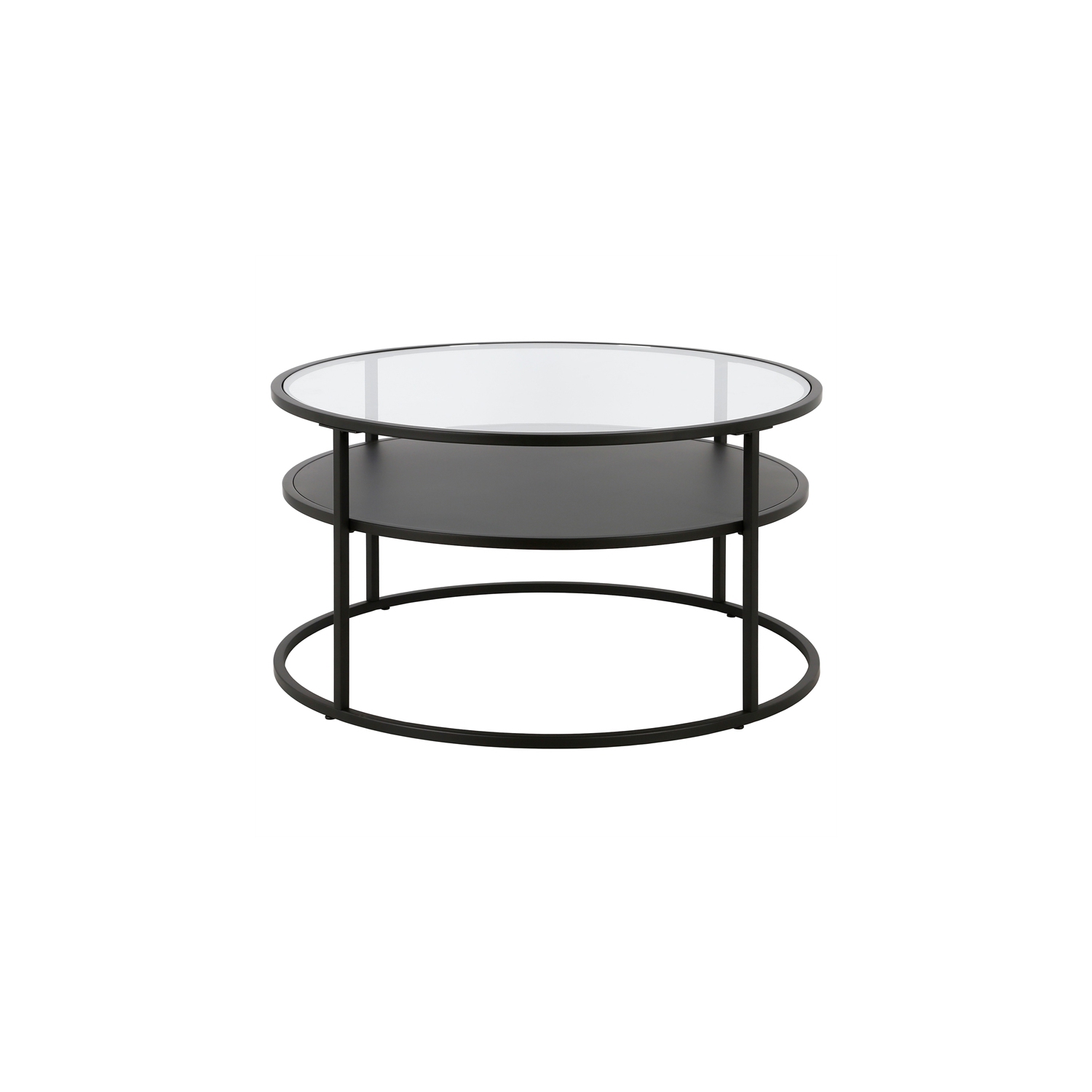 Henn&Hart 32" Black Coffee Table