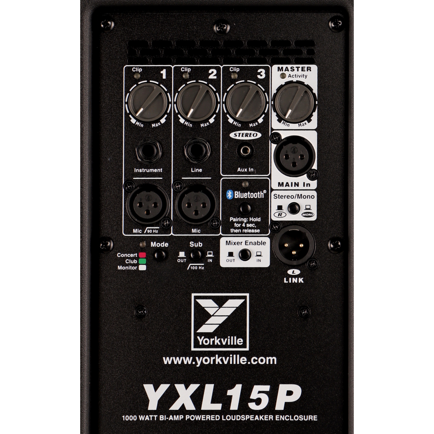 Haut-parleur amplifié YXL15P 15 po 1000 W de Yorkville Sound