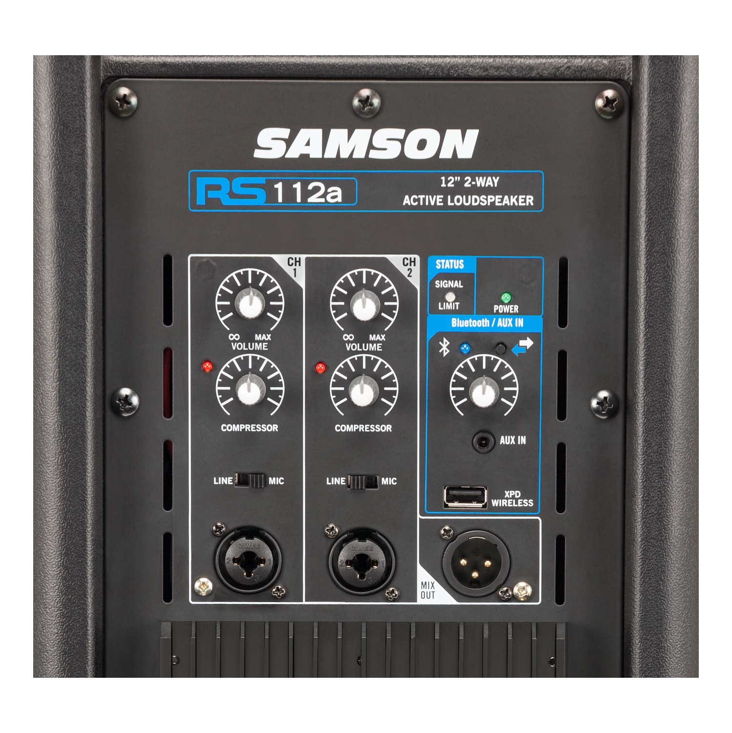 Samson Haut-parleur actif à deux voies RS112A 400W avec connectivité Bluetooth